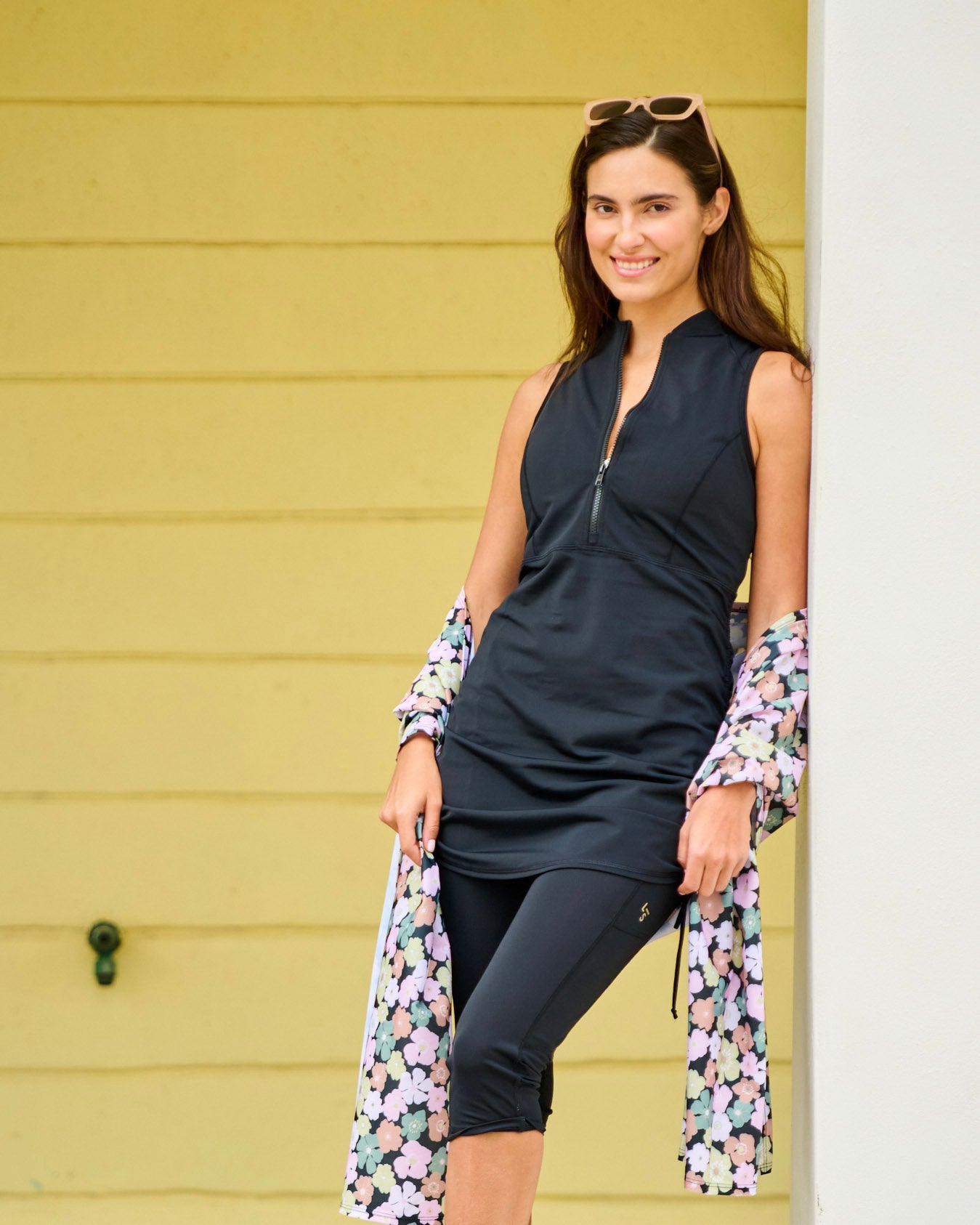 Line In The Sand Jump In 3/4 Swim Leggings