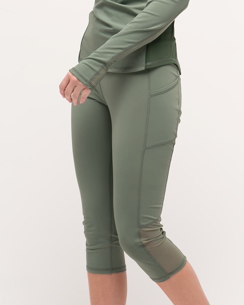 Line In The Sand Jump In 3/4 Swim Leggings