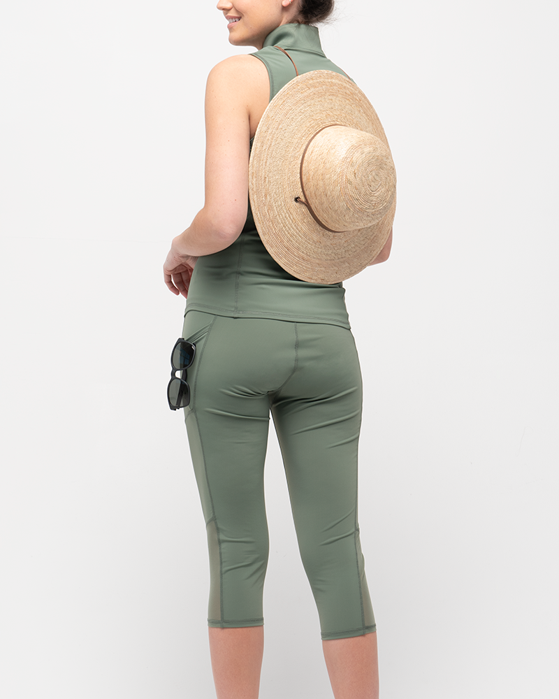 Line In The Sand Jump In 3/4 Swim Leggings