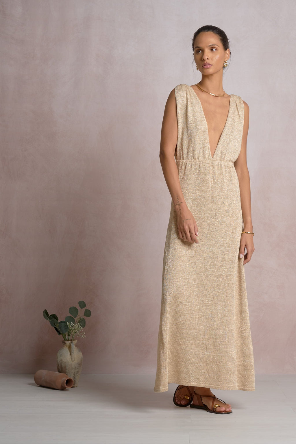 Kaia Dress Beige