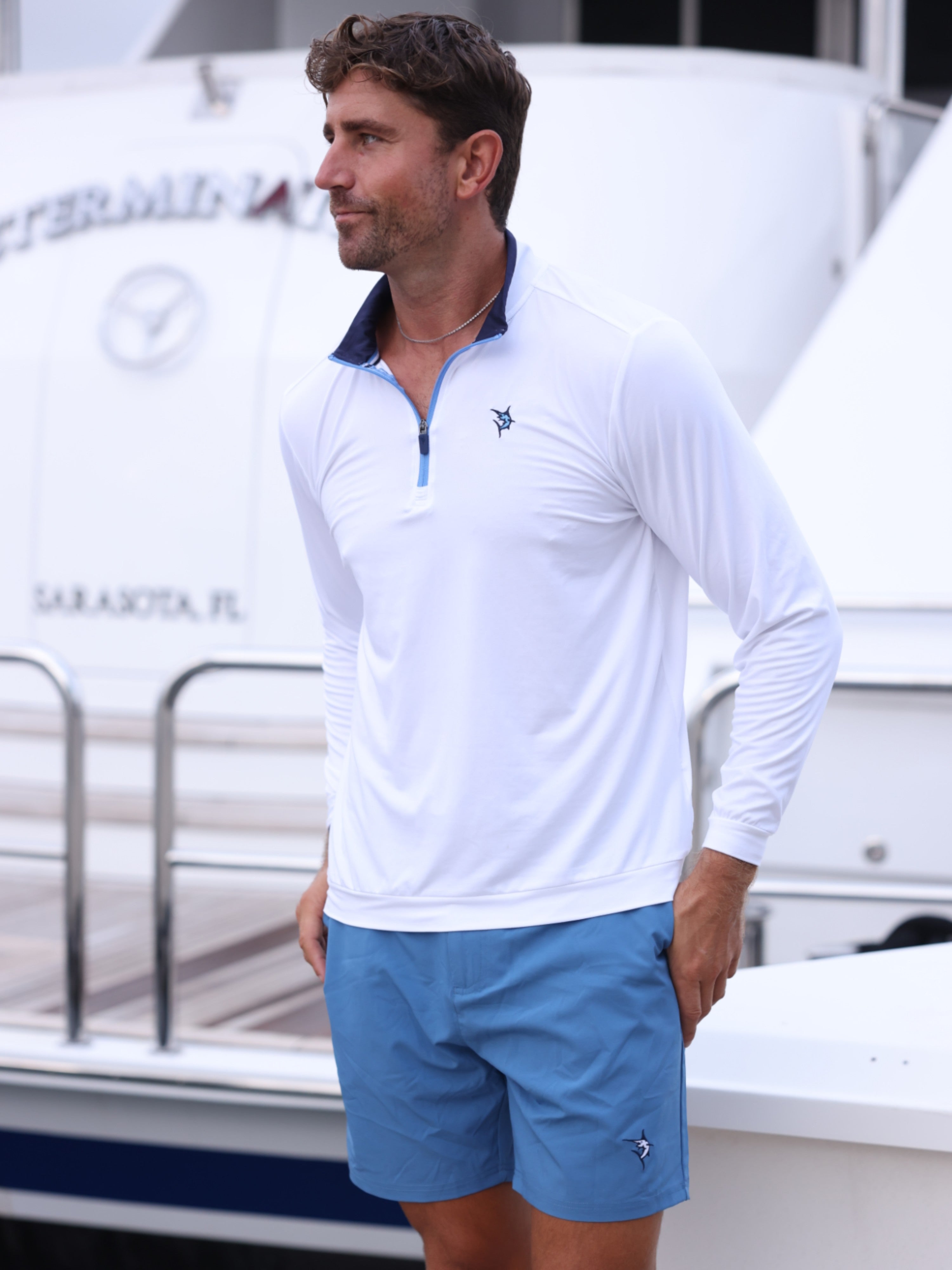 White Water Freeport Shorts, Steel Blue