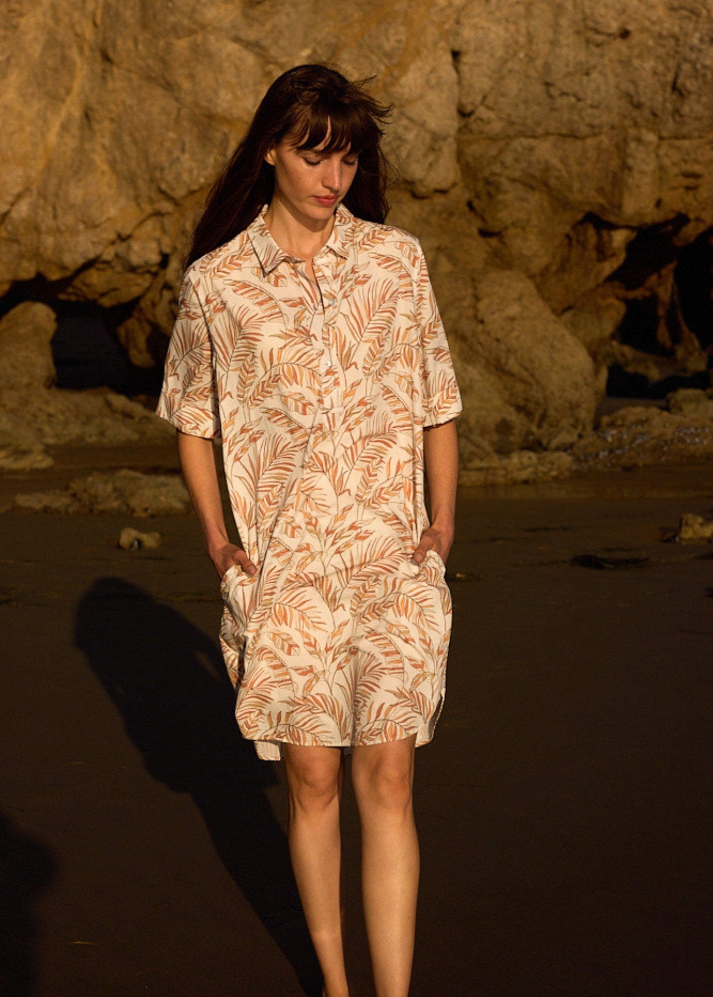 Saint James LEONIE Shirt Dress (INTERWOVEN EARTH)