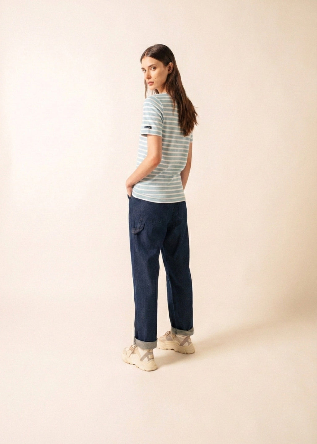 Saint James LEVANT MODERN Breton Shirt (SKYLIGHT BLUE / WHITE)