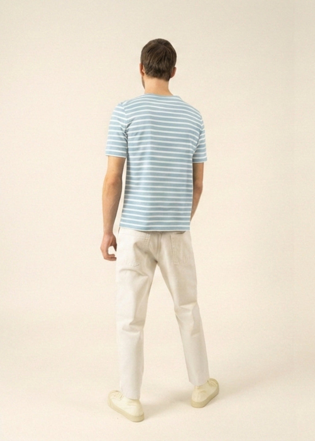 Saint James LEVANT MODERN Breton Shirt (SKYLIGHT BLUE / WHITE)