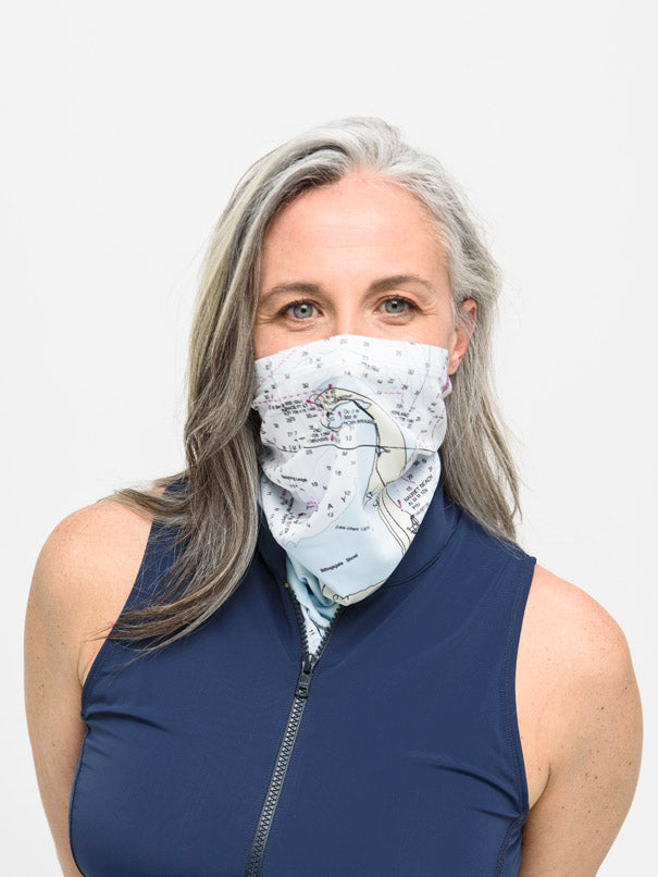 Line In The Sand Nautical Chart Solar Gaiter