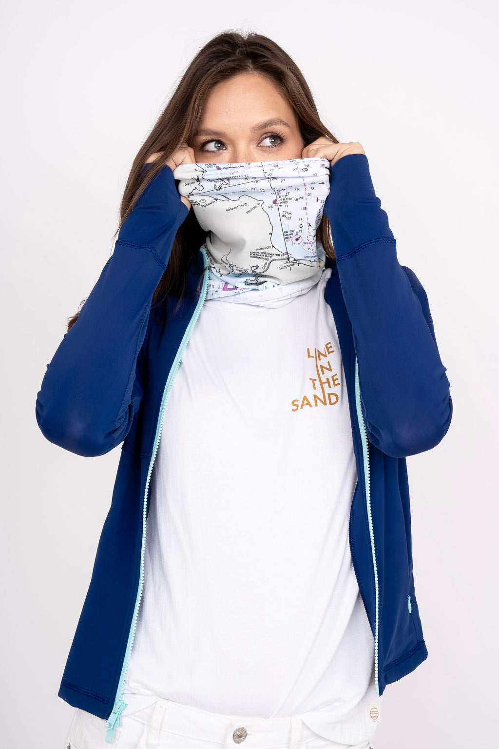 Line In The Sand Nautical Chart Solar Gaiter