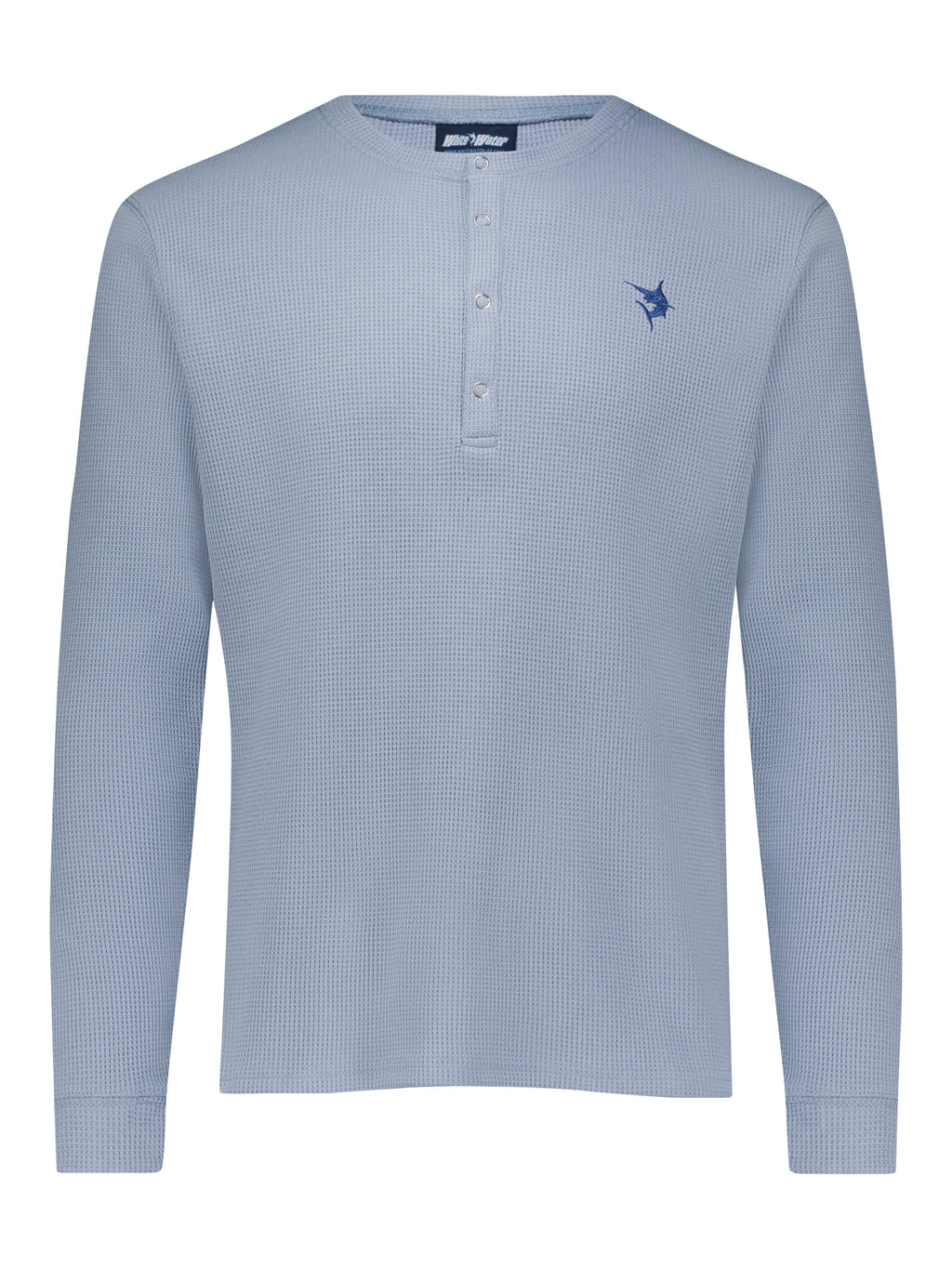 White Water Mystic Henley, Steel Blue