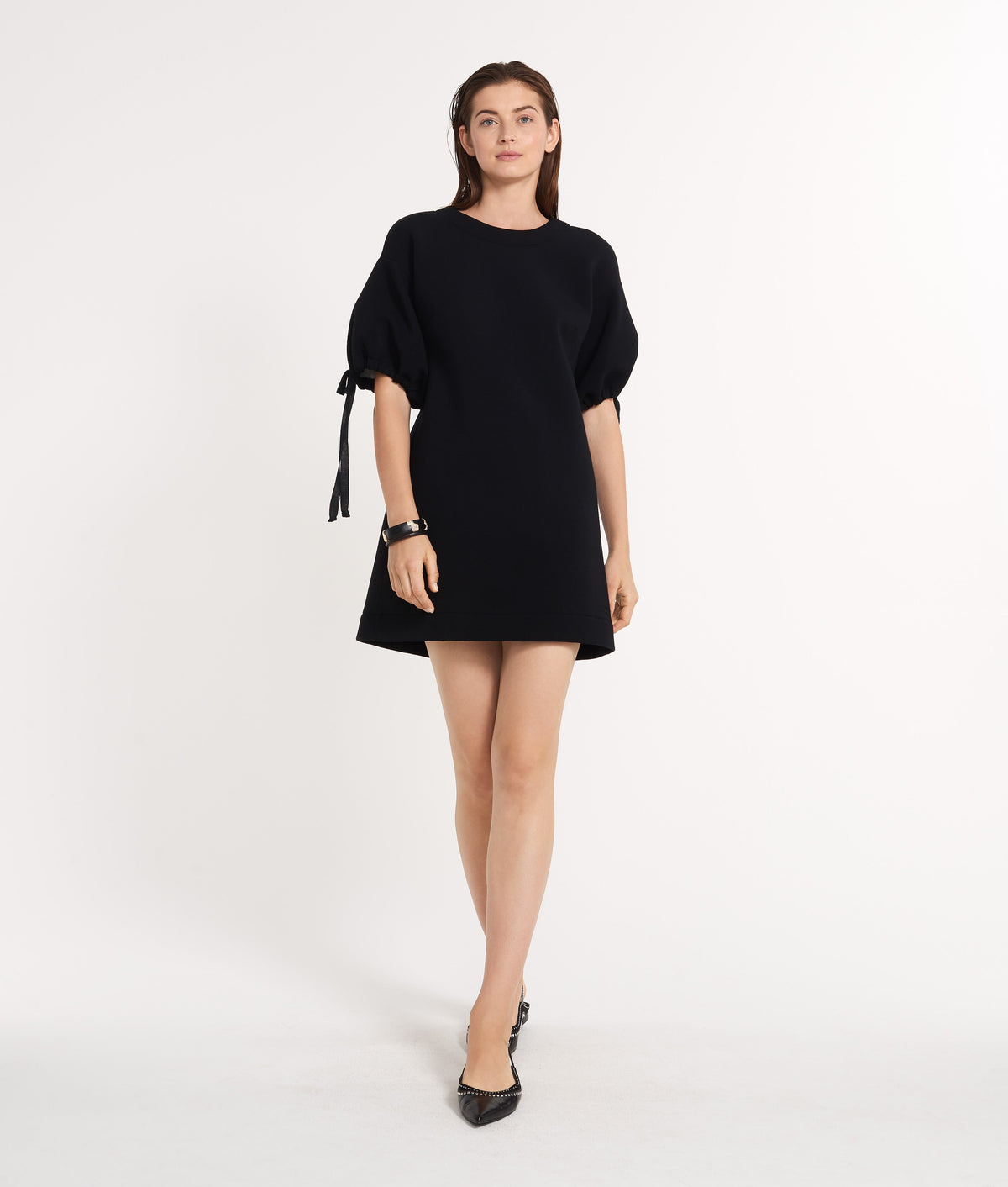 The Ansea Sweat Dress - Black