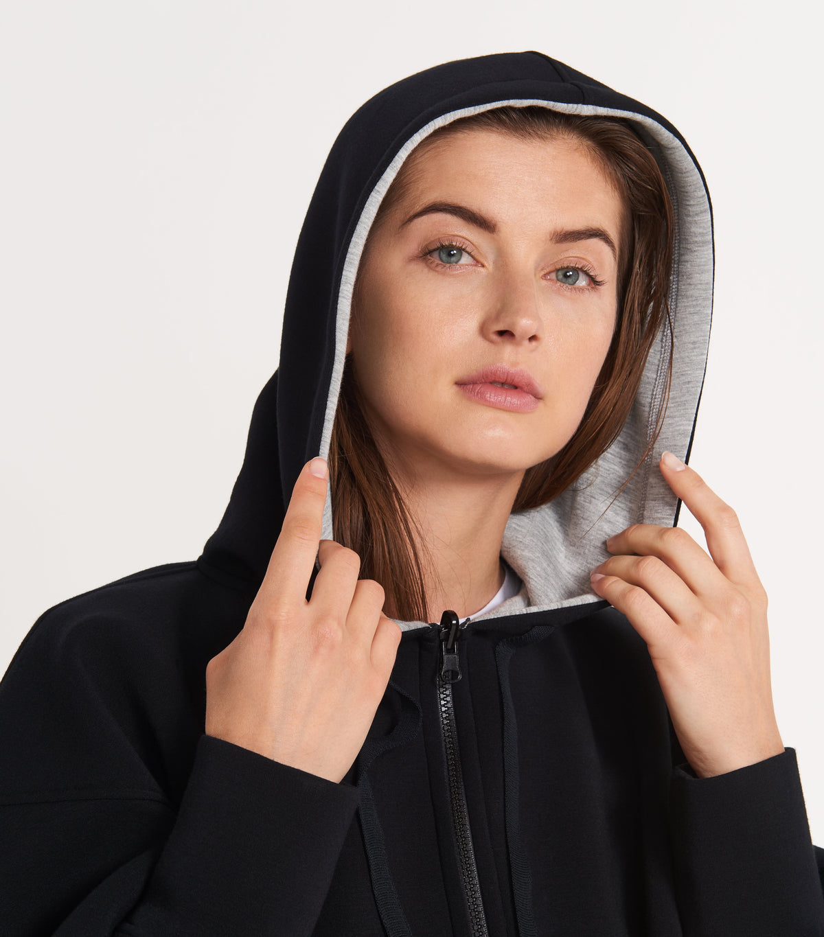 The Ansea Reversible Hoodie - Black