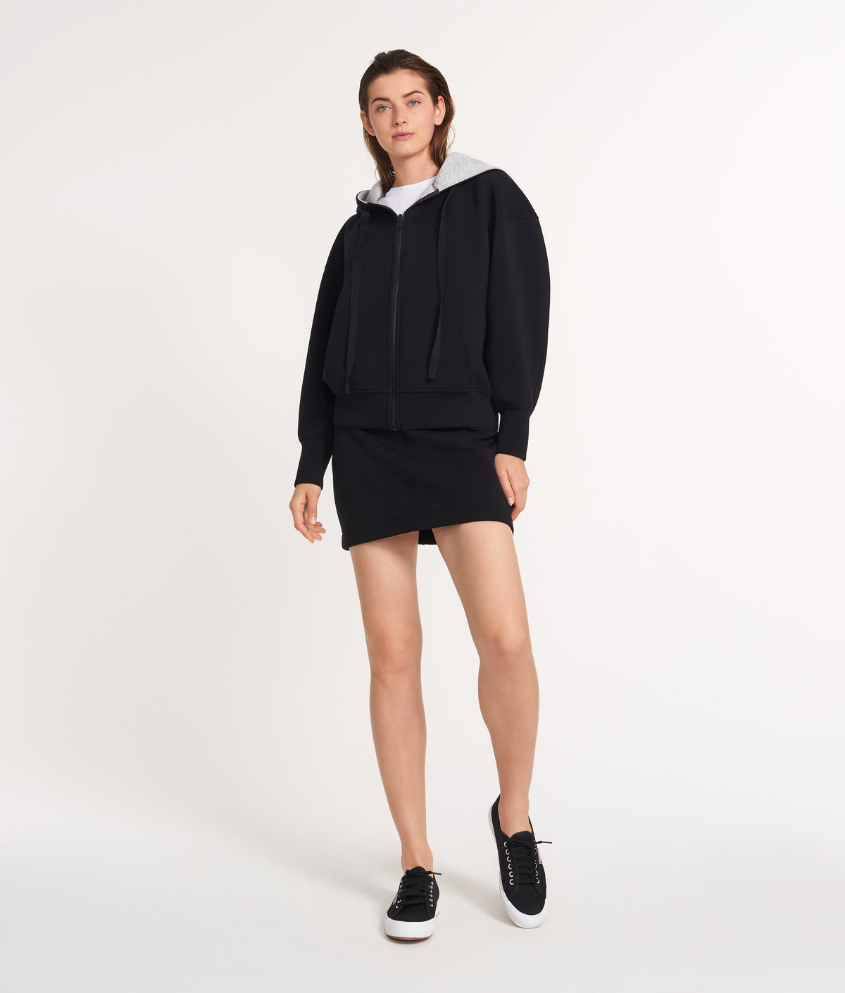 The Ansea Reversible Hoodie - Black