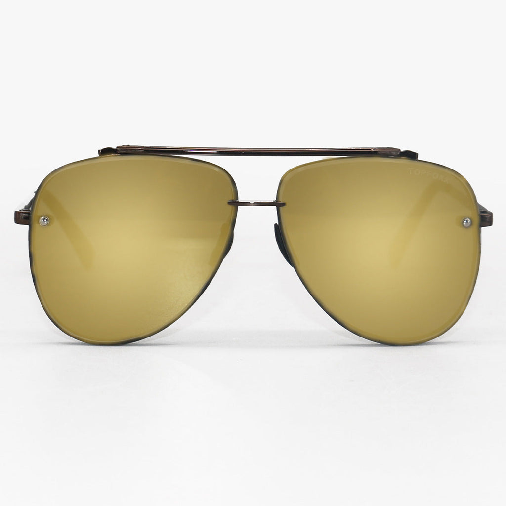 Luna - Tangle Free - Copper Aviator Sunglasses