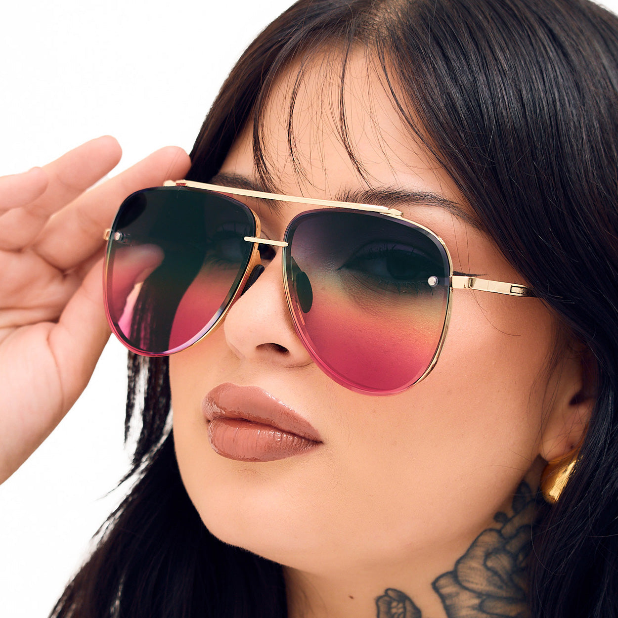 Luna - Tangle Free - Pride Aviator Sunglasses