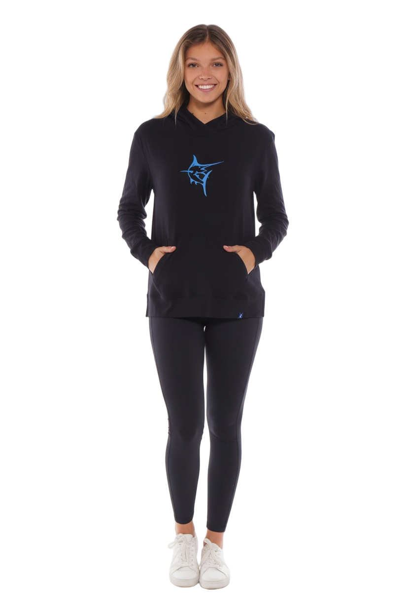 White Water Marina Hoody, Black