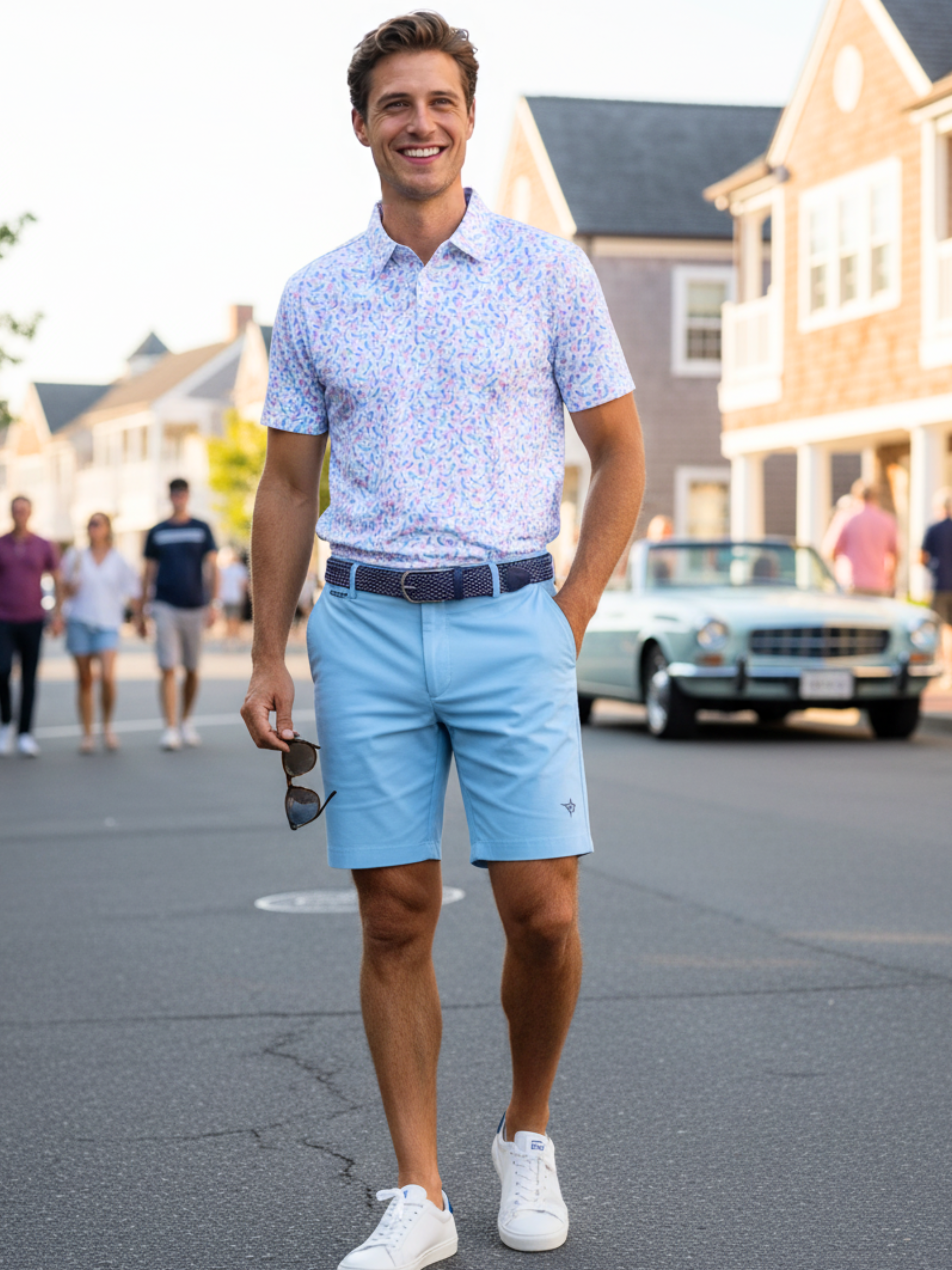 White Water Mermaid Polo, White