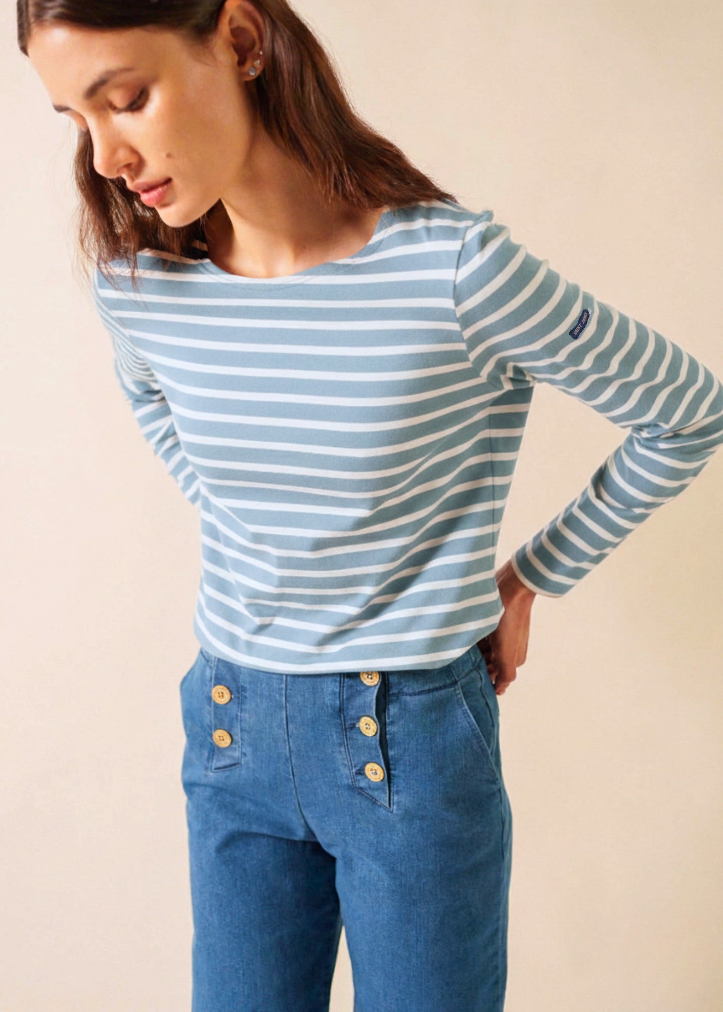 Minquidame Breton Shirt (SKYLIGHT BLUE / WHITE)