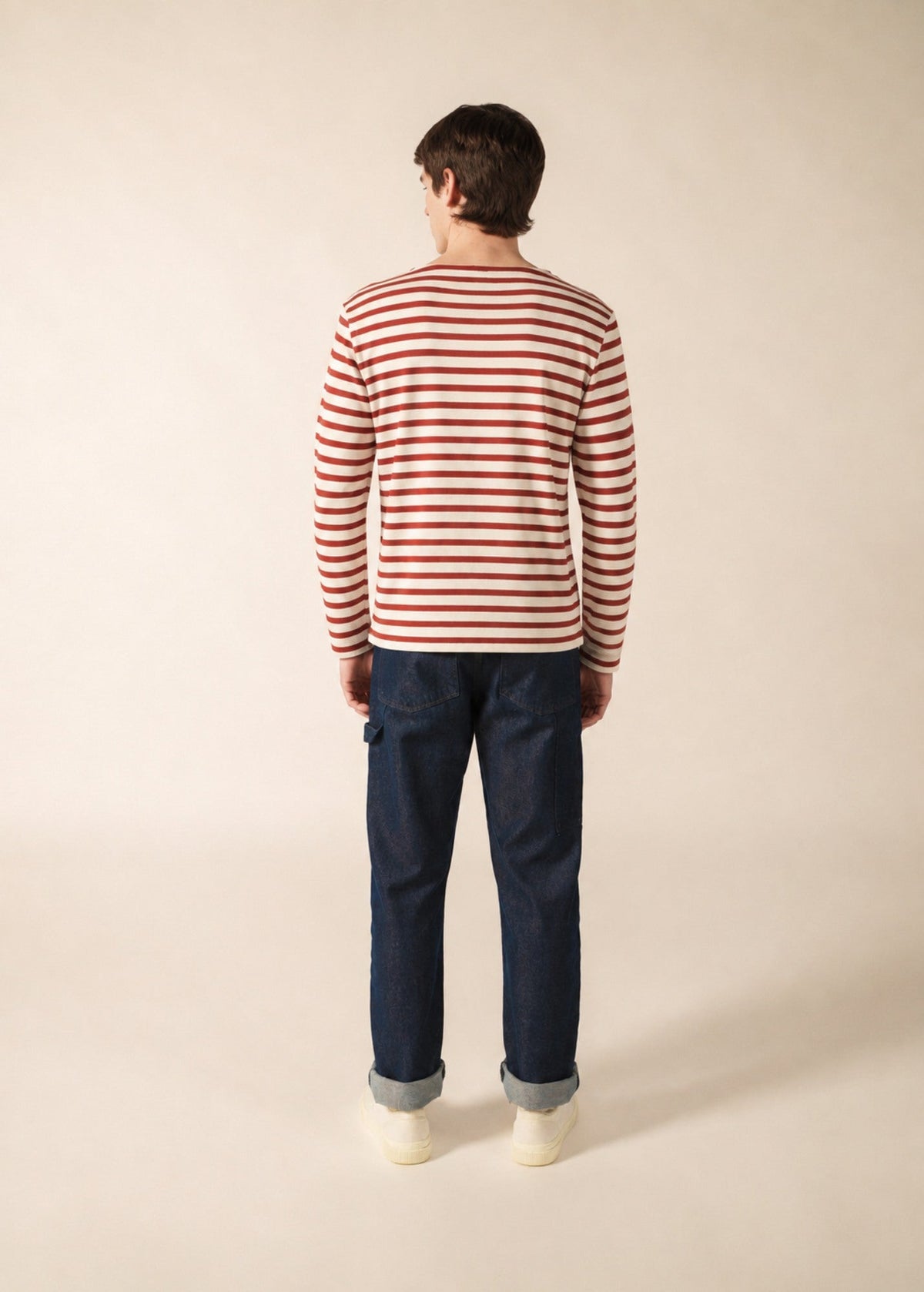 Saint James MERIDIEN MODERNE Breton Shirt (ECRU / TERRACOTTA)