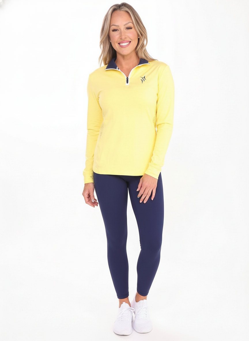 White Water Women'S Monterey Quarter Zip, Yellow