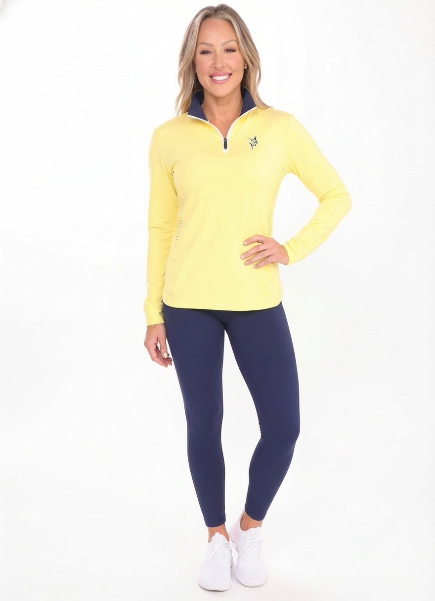 White Water Women'S Monterey Quarter Zip, Yellow