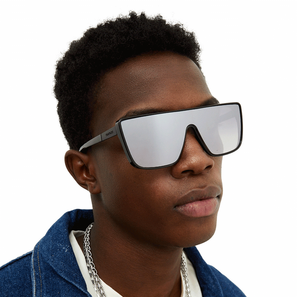 Sustainable Rayz - Chrome Limited Edition  Squared Sunglasses