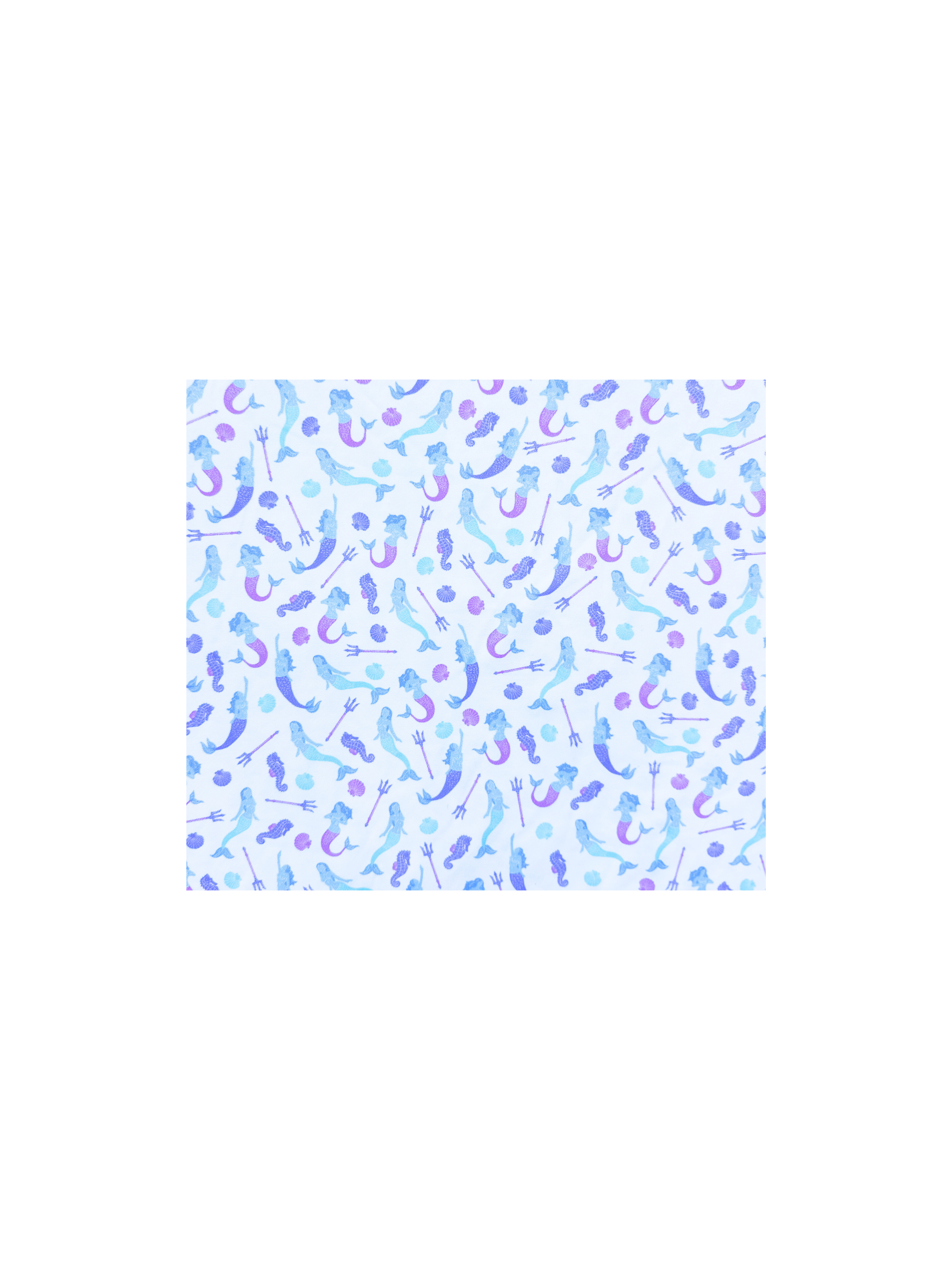 White Water Mermaid Polo, White