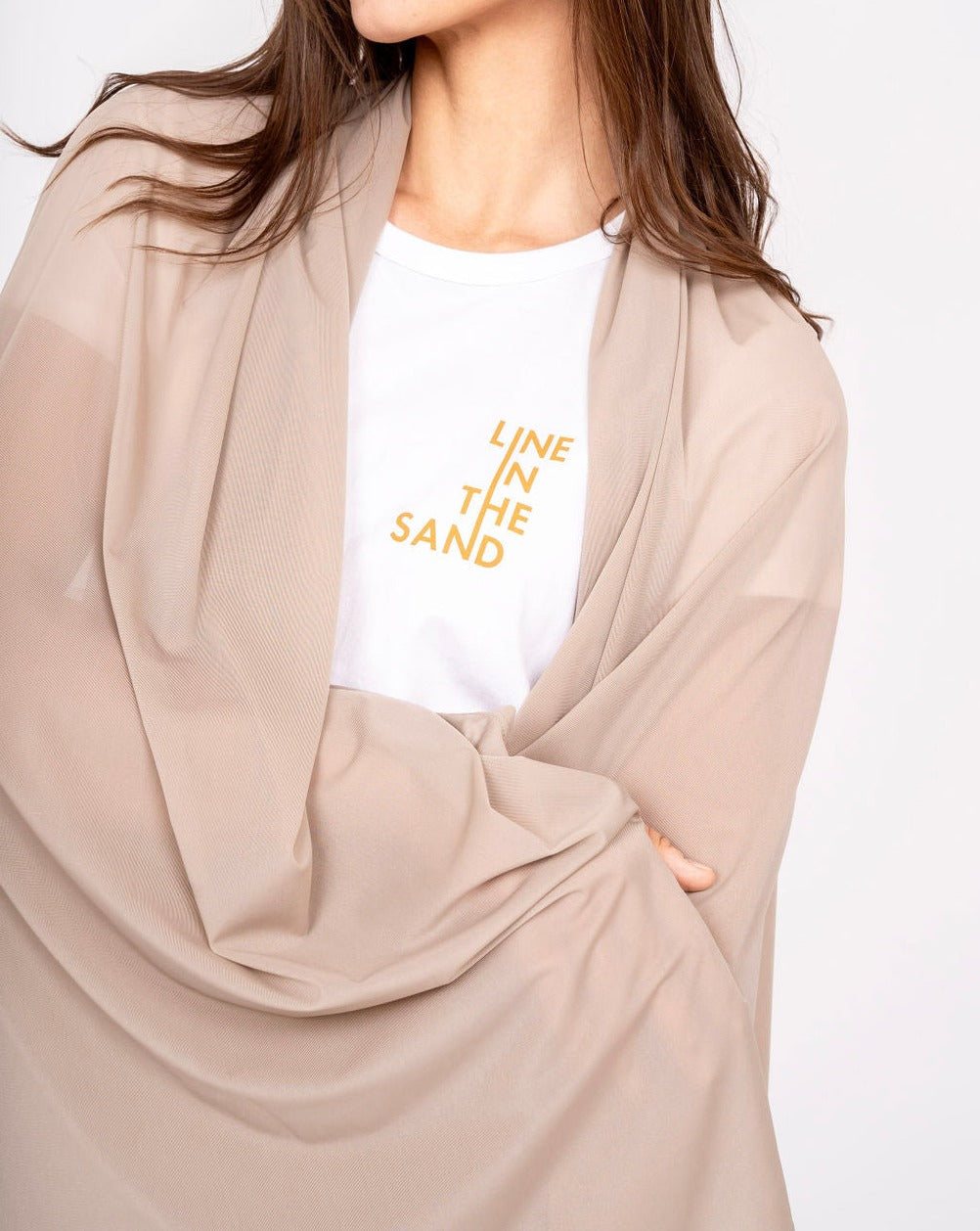 Line In The Sand Mesh Sun Wrap