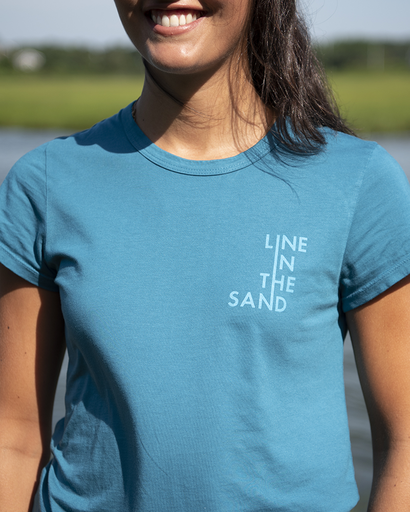 Line In The Sand Modern Wave Tee