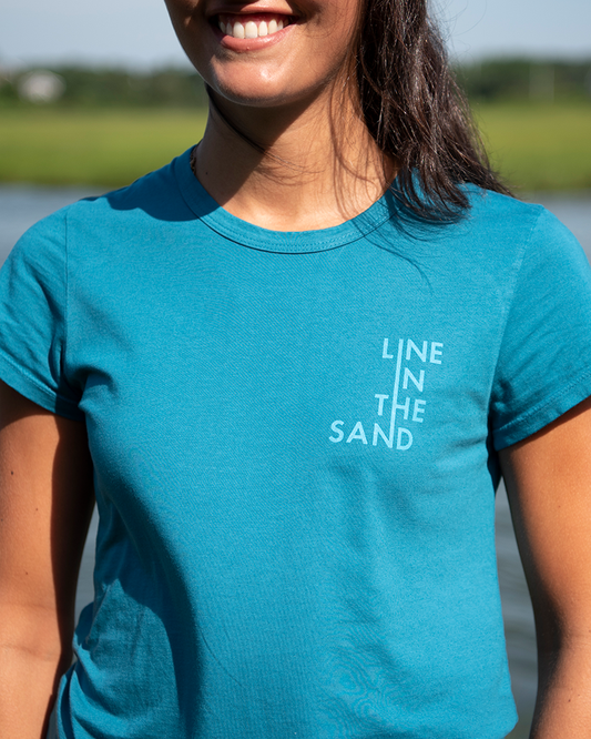 Line In The Sand Modern Wave Tee