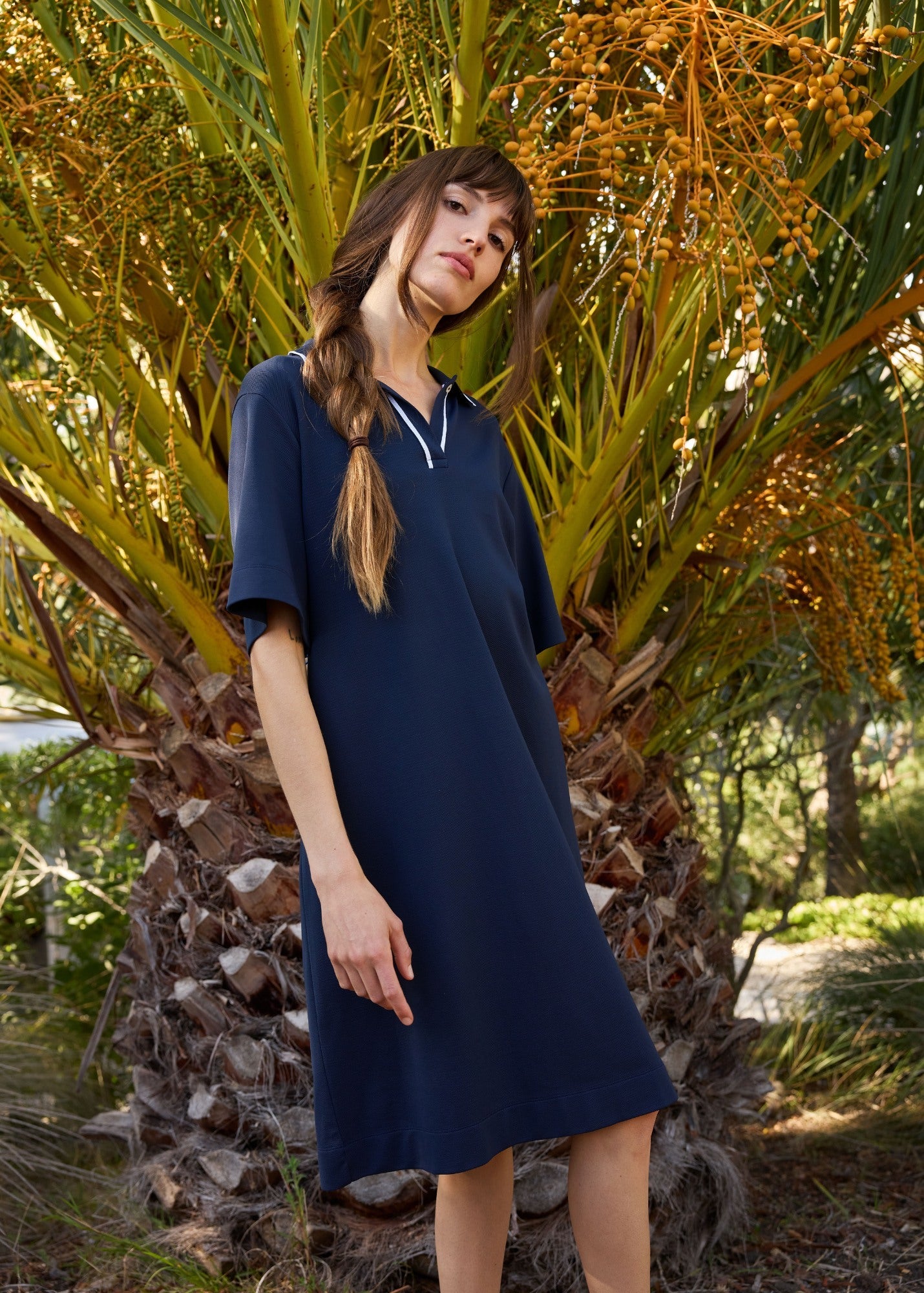 Saint James NAYA Polo Dress (NAVY)