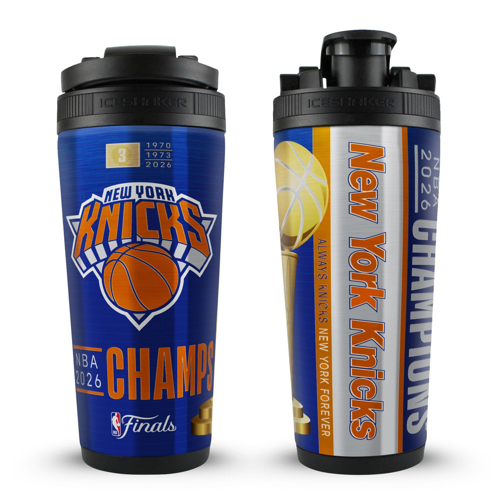 Officially Licensed New York Knicks 2026 NBA Champions 4D 26oz Ice Shaker