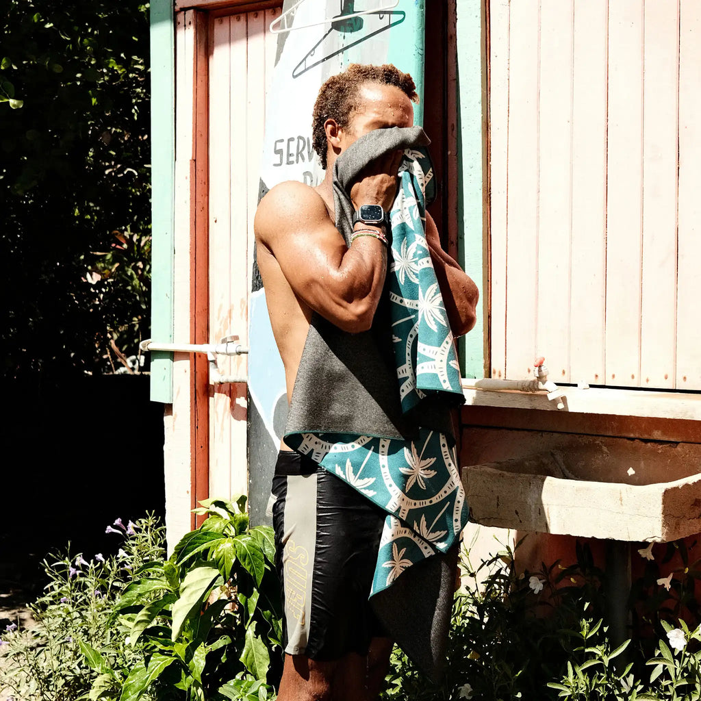 Nomadix Original Towel: Palms Resort Teal Ocean