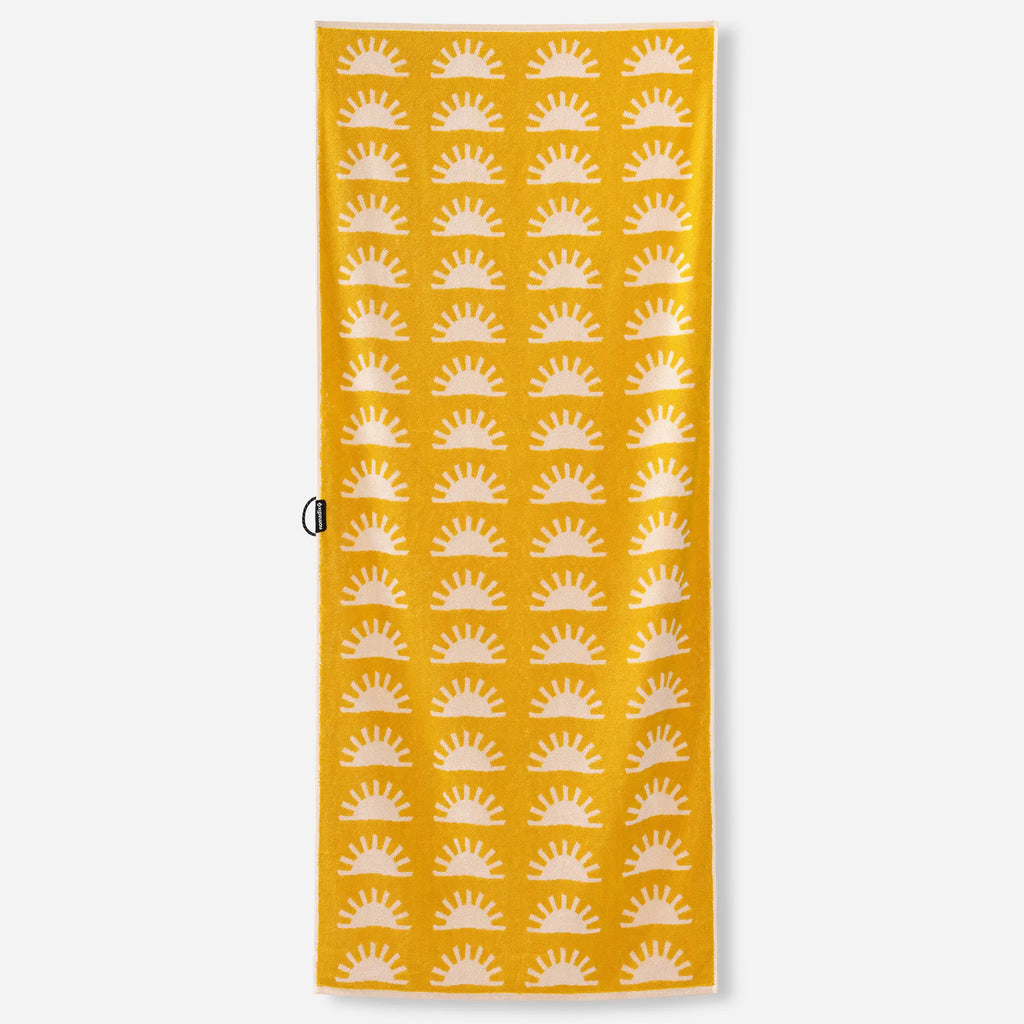 Nomadix Organic Cotton Beach Towel: Sunshine Amber Sun