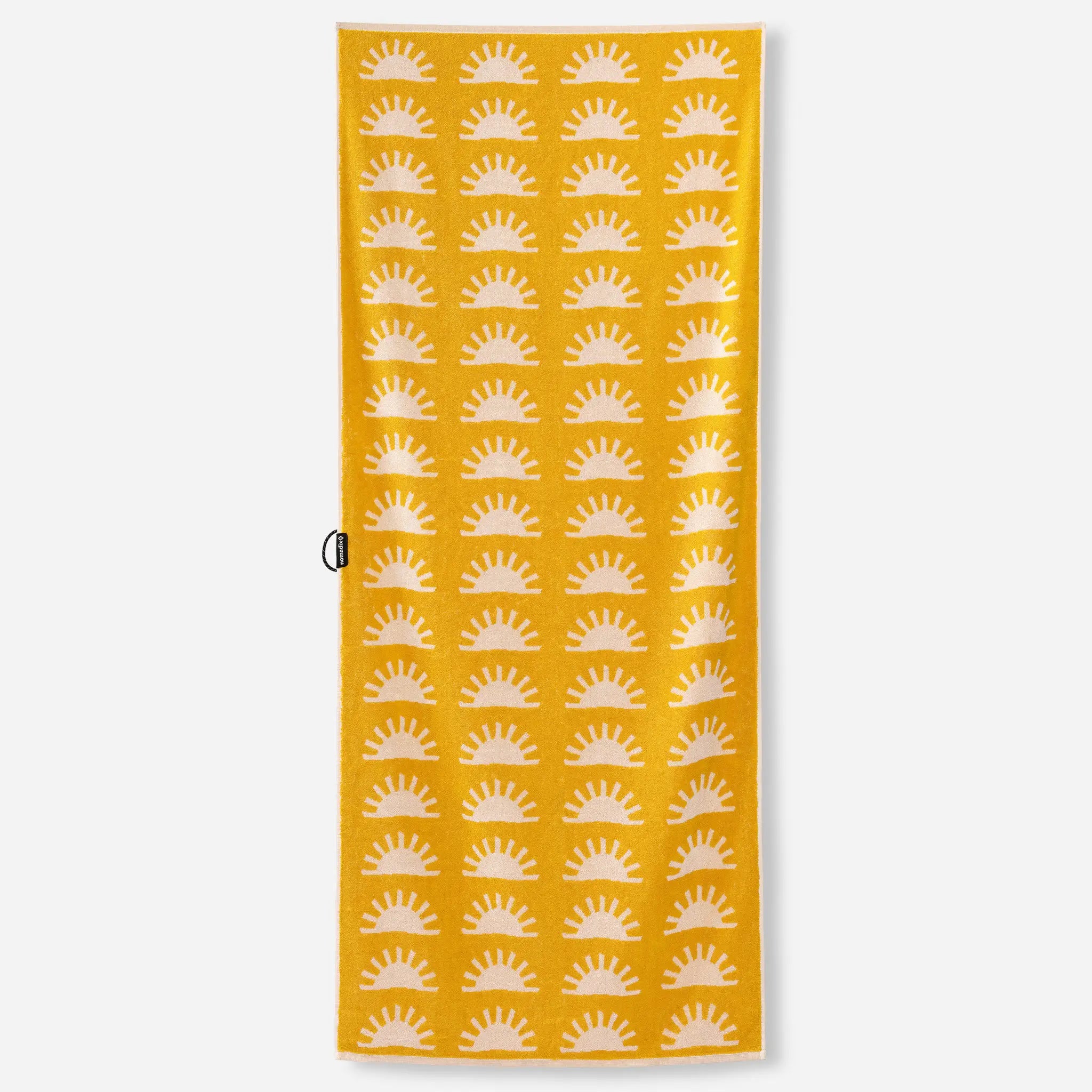 Nomadix Organic Cotton Beach Towel: Sunshine Amber Sun