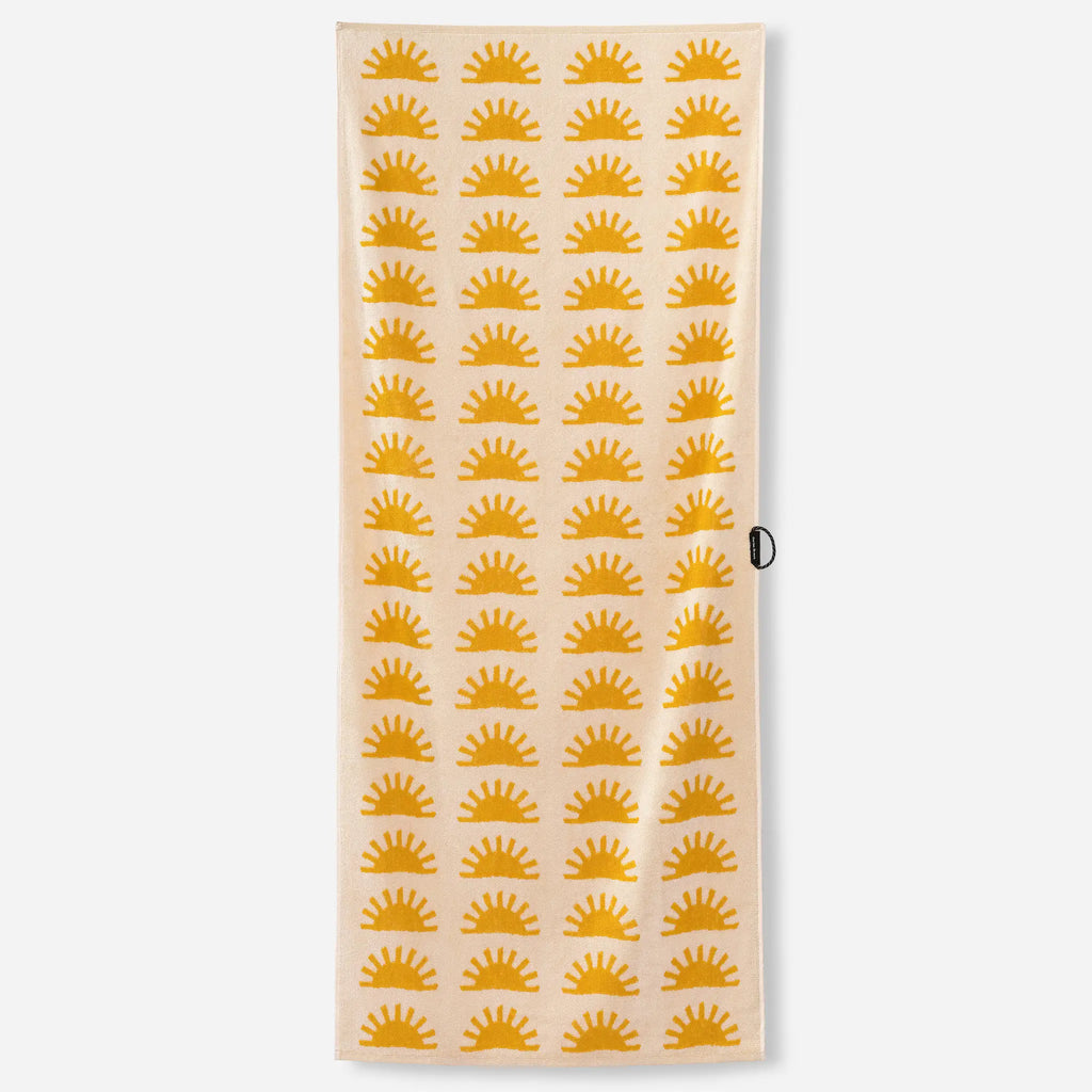 Nomadix Organic Cotton Beach Towel: Sunshine Amber Sun