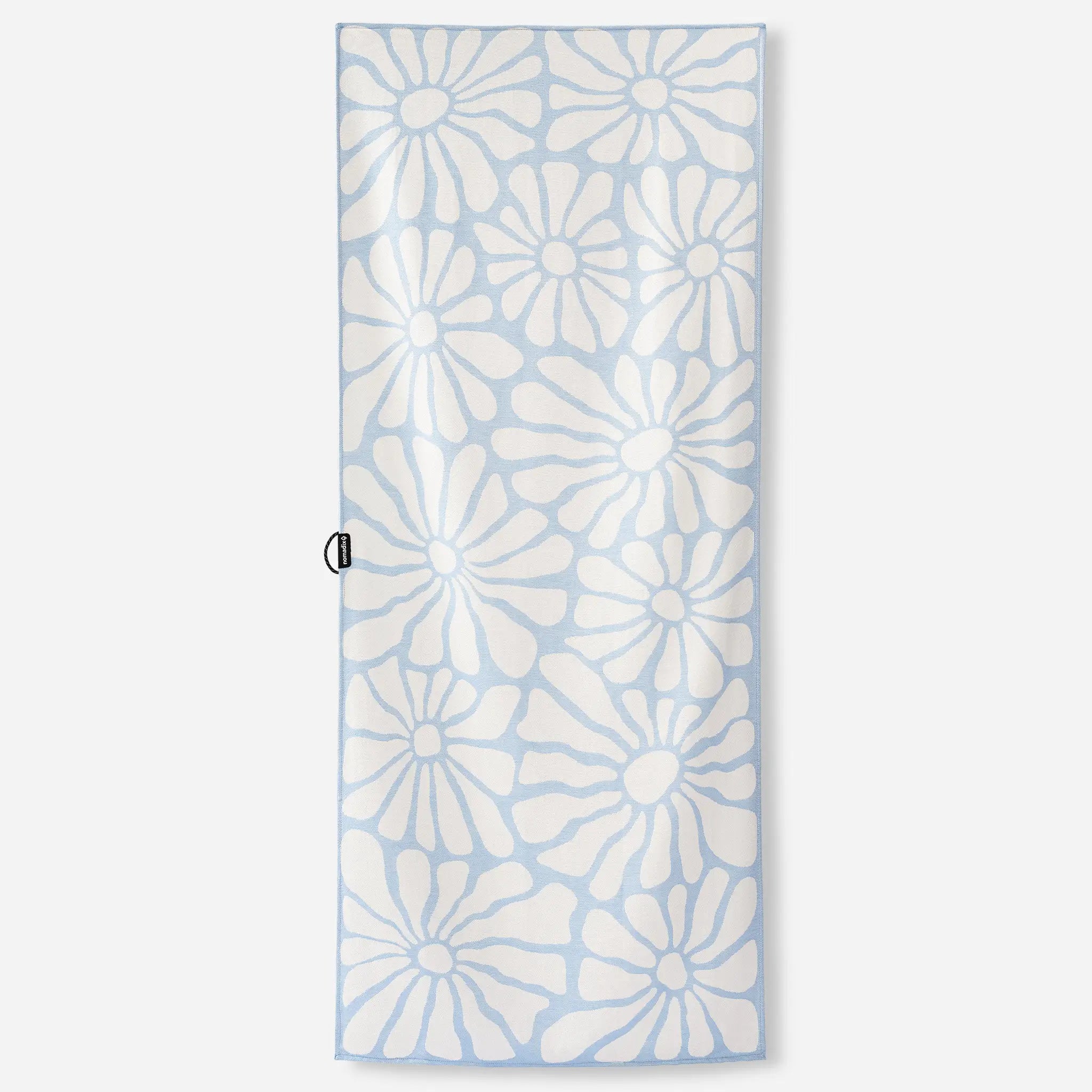 Nomadix Organic Cotton Travel Towel: Lazy Daisy Coastal Blue