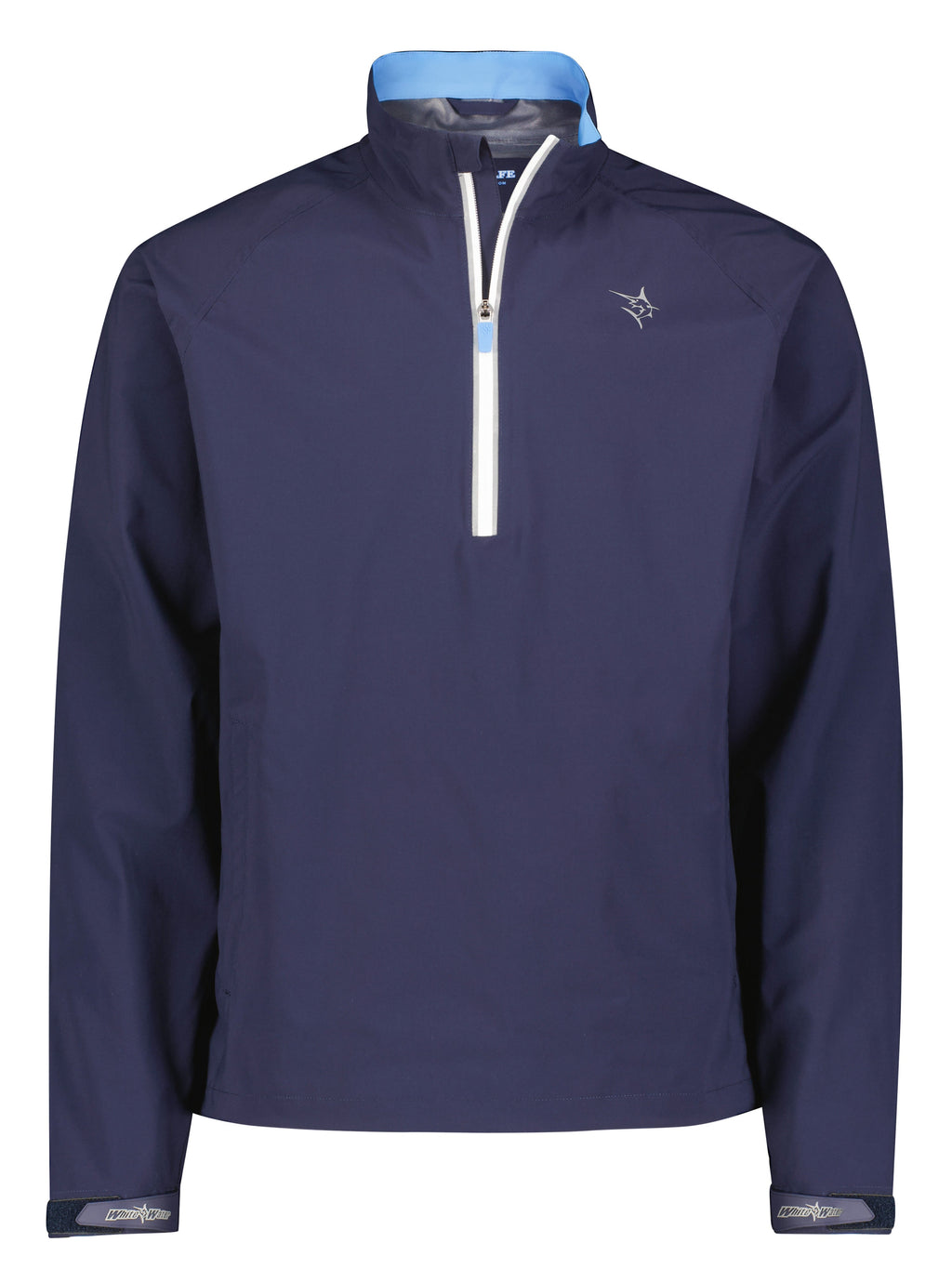 White Water Palm Beach Waterproof Quarter Zip, Navy Blue