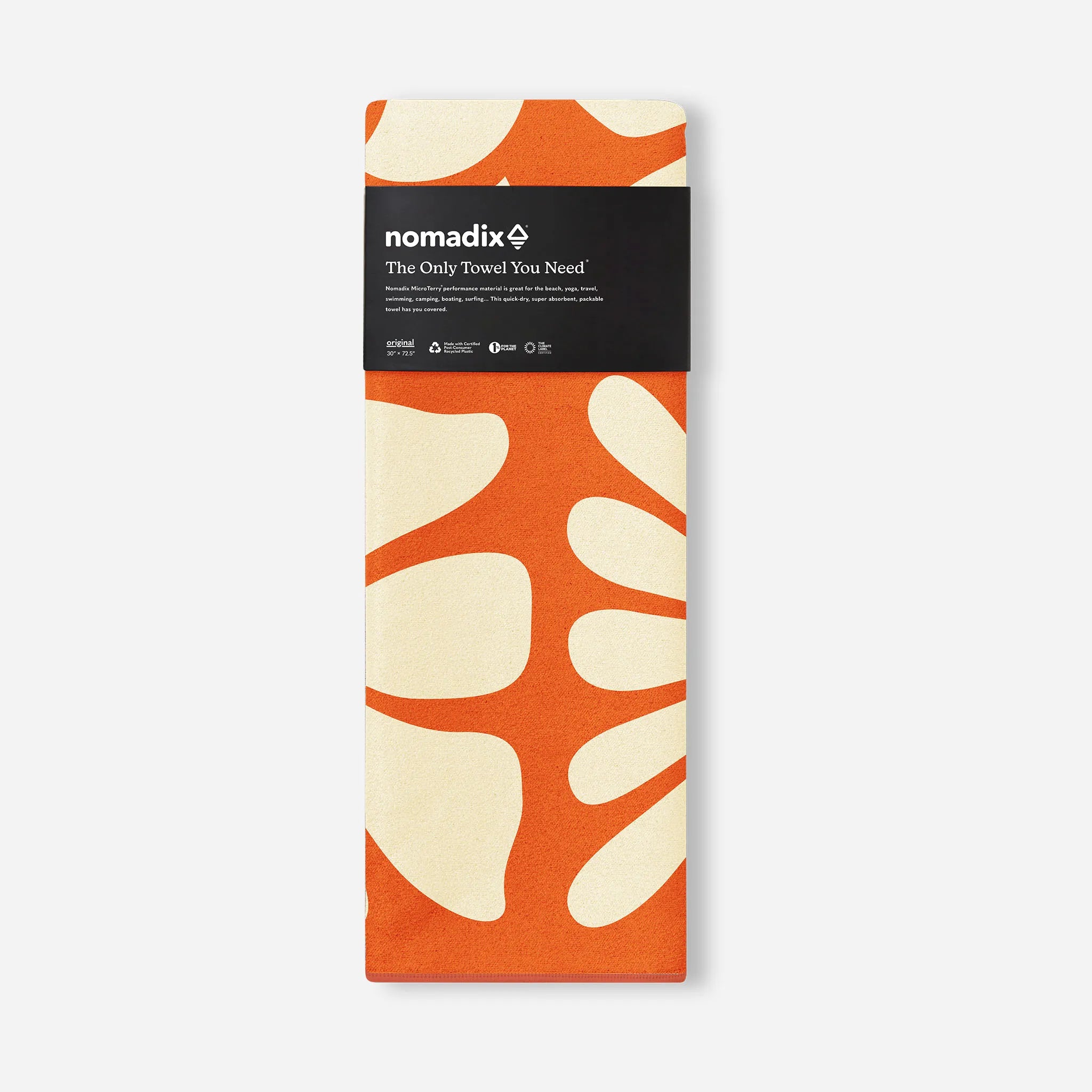 Nomadix Original Towel: Big Flowers Expedition Orange