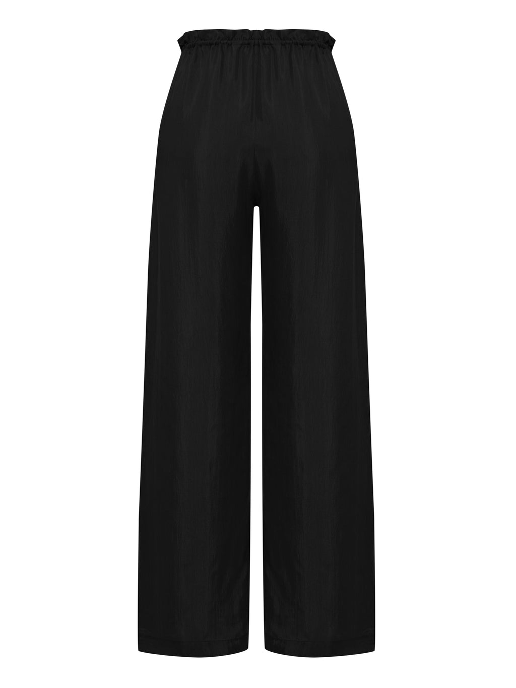The Handloom Lucid Flow Tie Pants Black