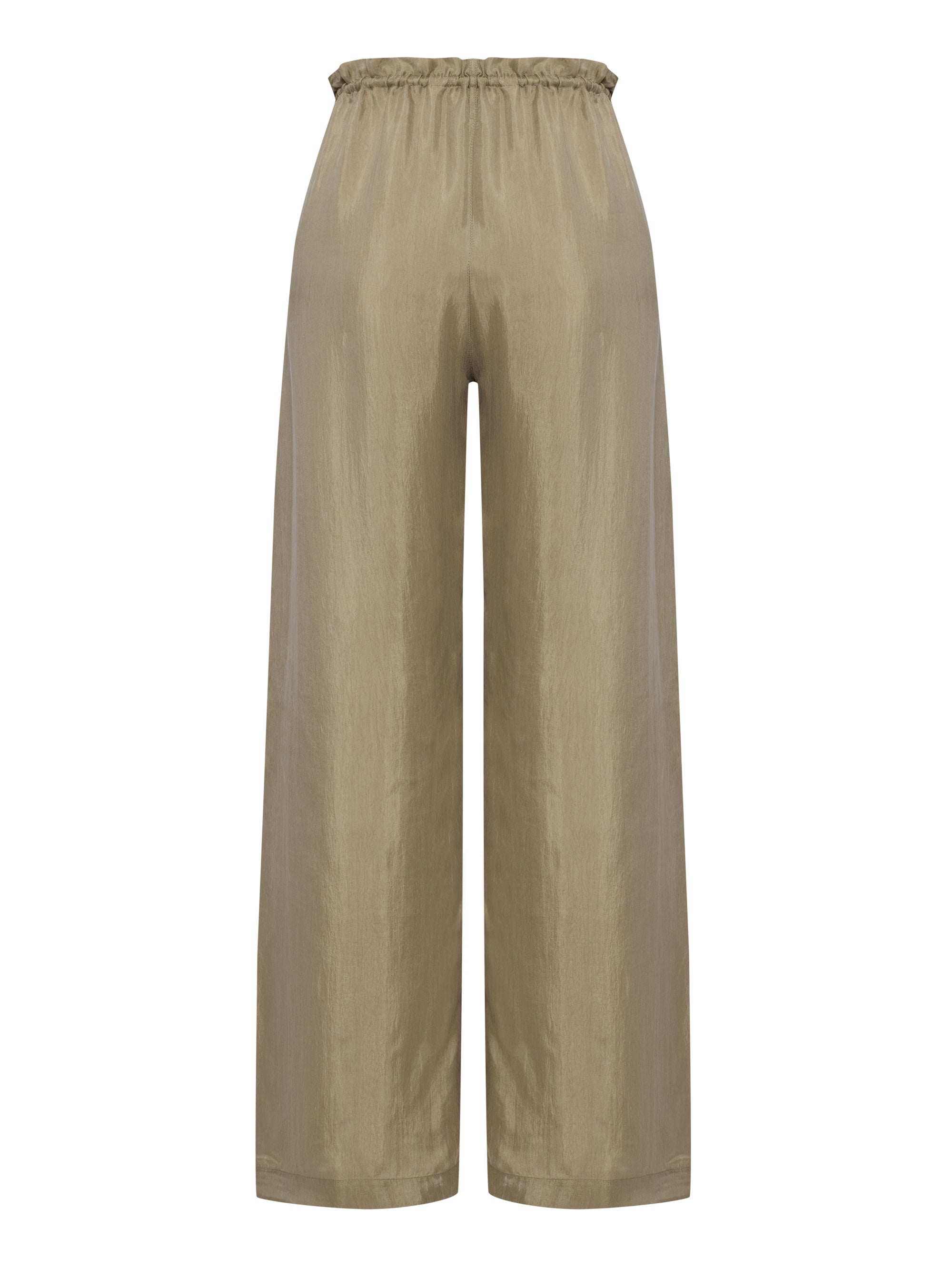 The Handloom Lucid Flow Tie Pants Khaki Green