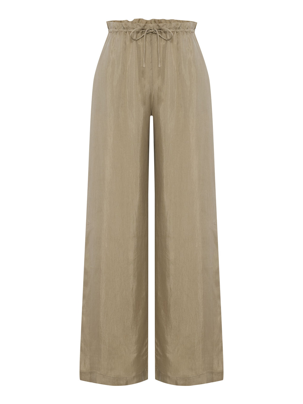 The Handloom Lucid Flow Tie Pants Khaki Green