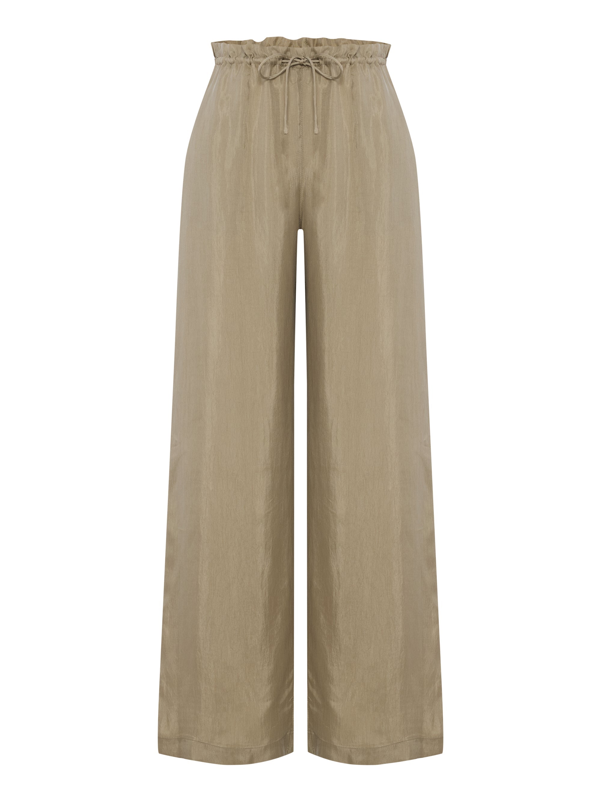 The Handloom Lucid Flow Tie Pants Khaki Green