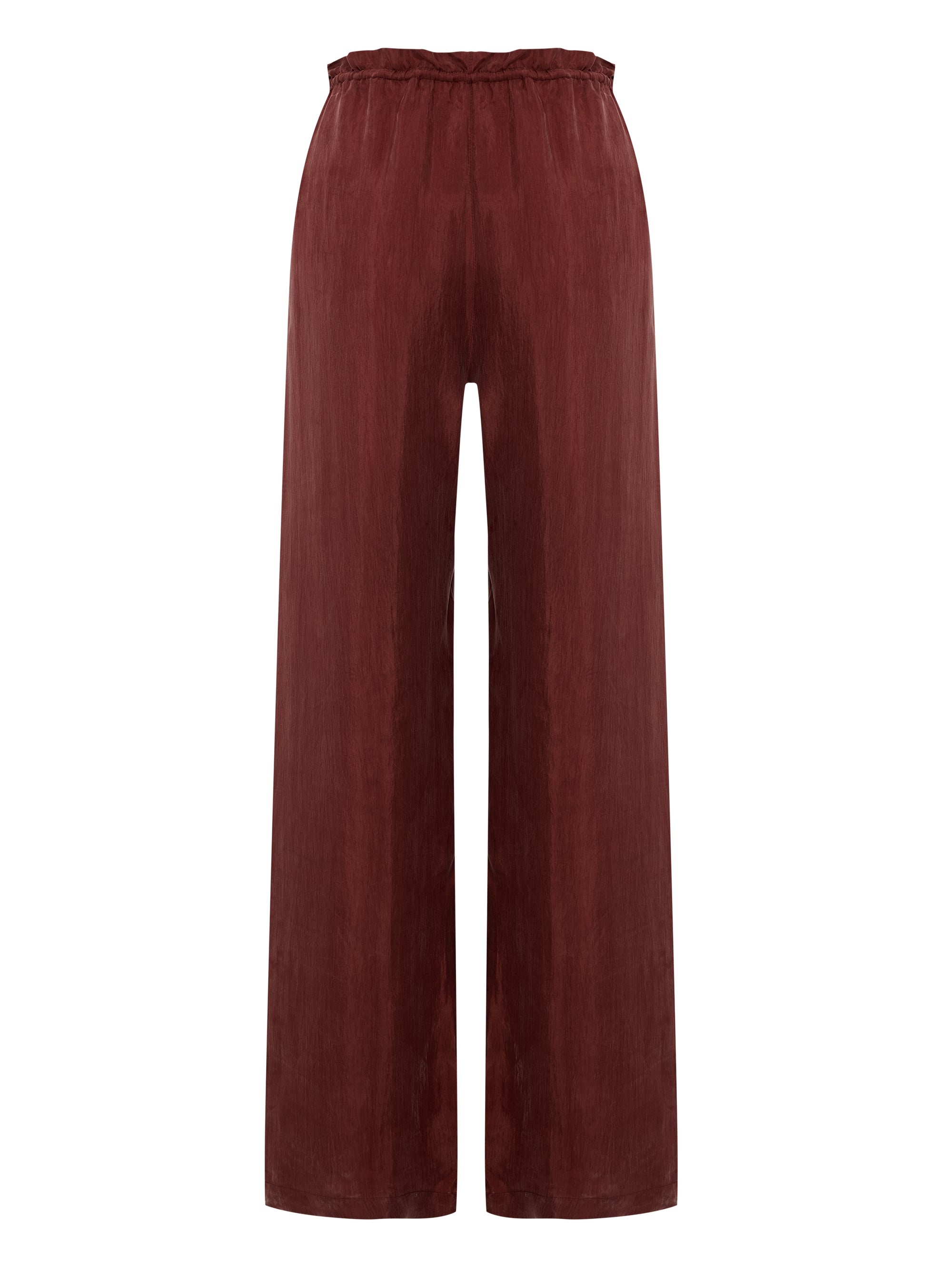 The Handloom Lucid Flow Tie Pants Burgundy