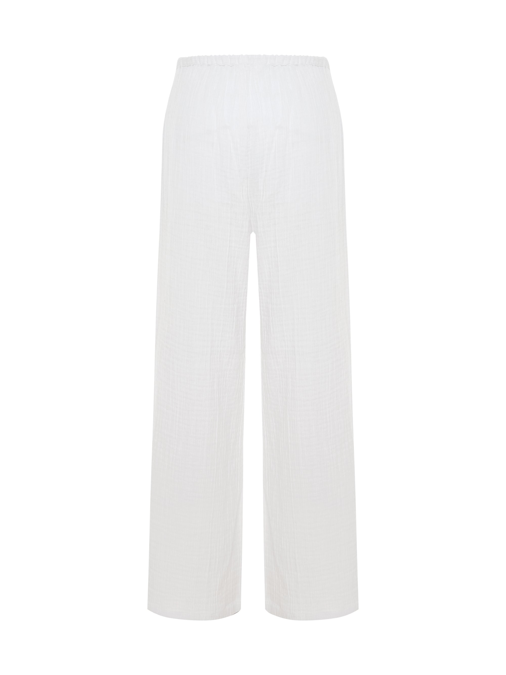 Kaya Drawstring Pants - White