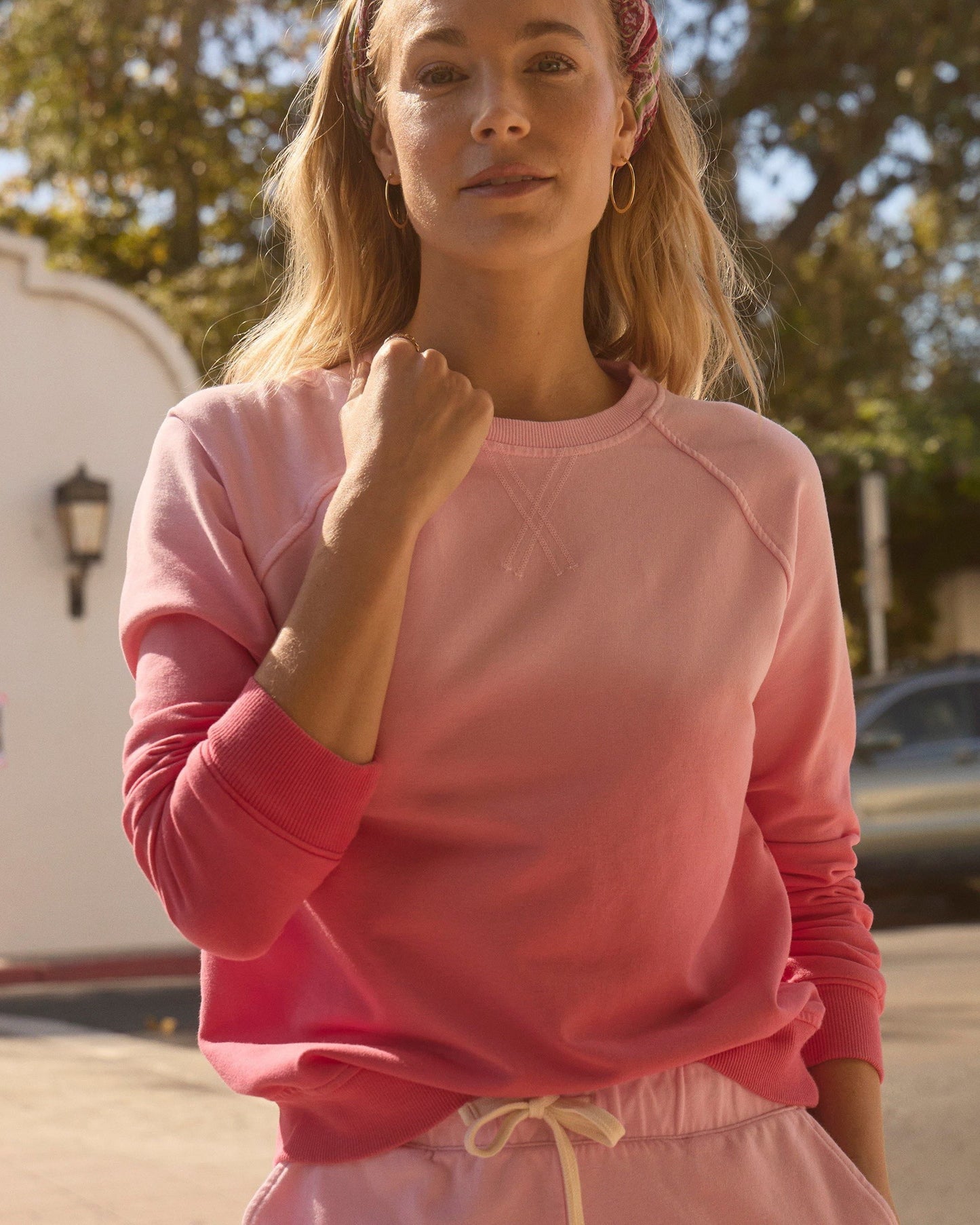 Johnnie-O Sophia Lightweight Terry Crewneck Sweatshirt