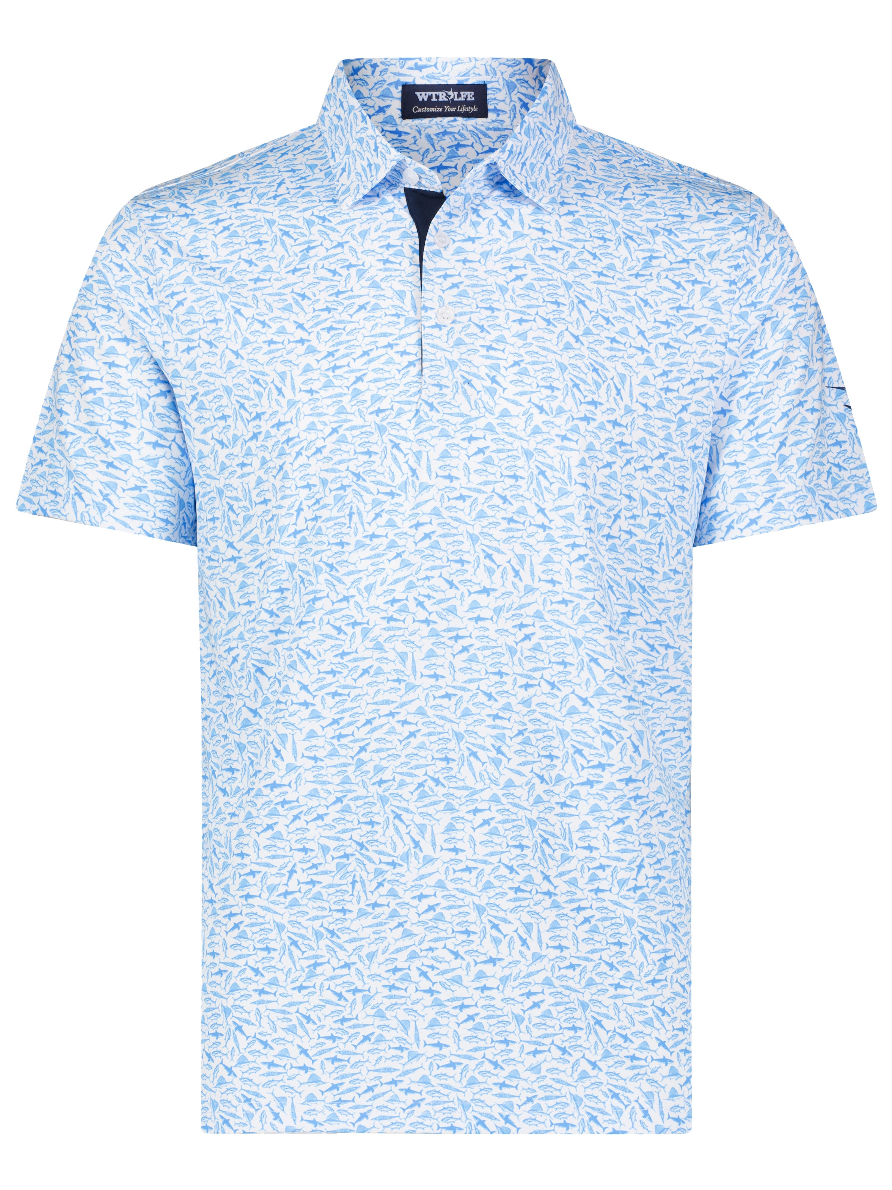 White Water Predator Print Polo