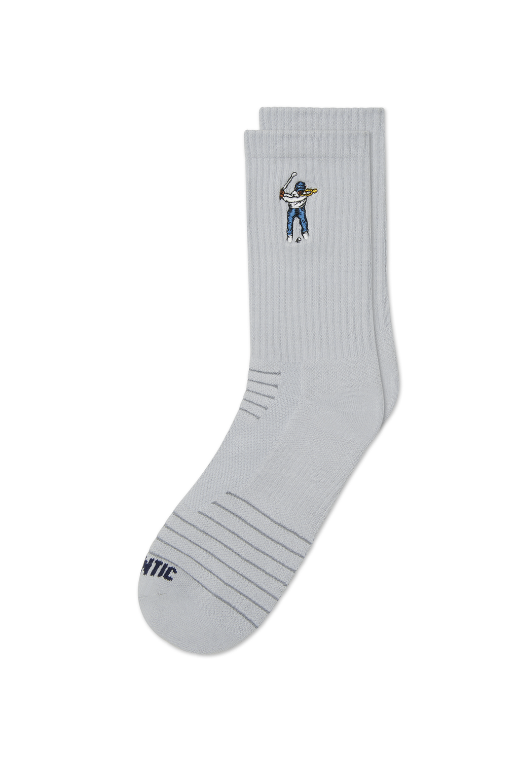 Calf Height Logo Socks Grey