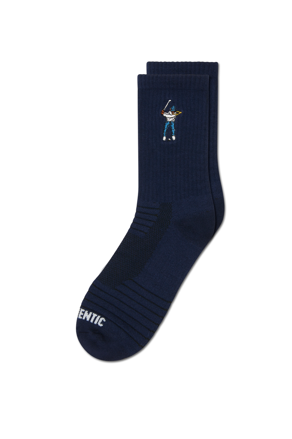 Calf Height Logo Socks Navy