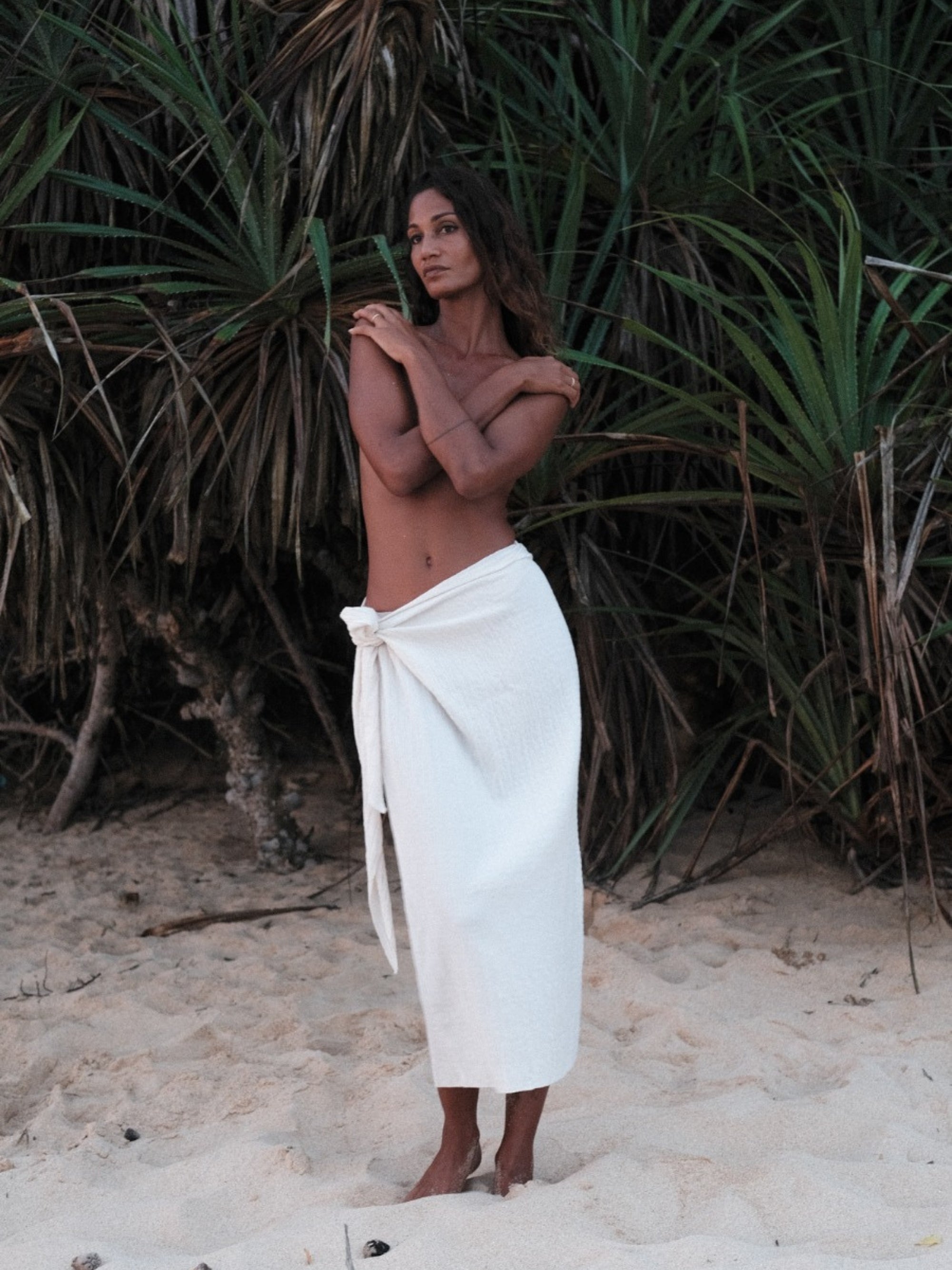 The Handloom Paradiso Pareo Dress Natural