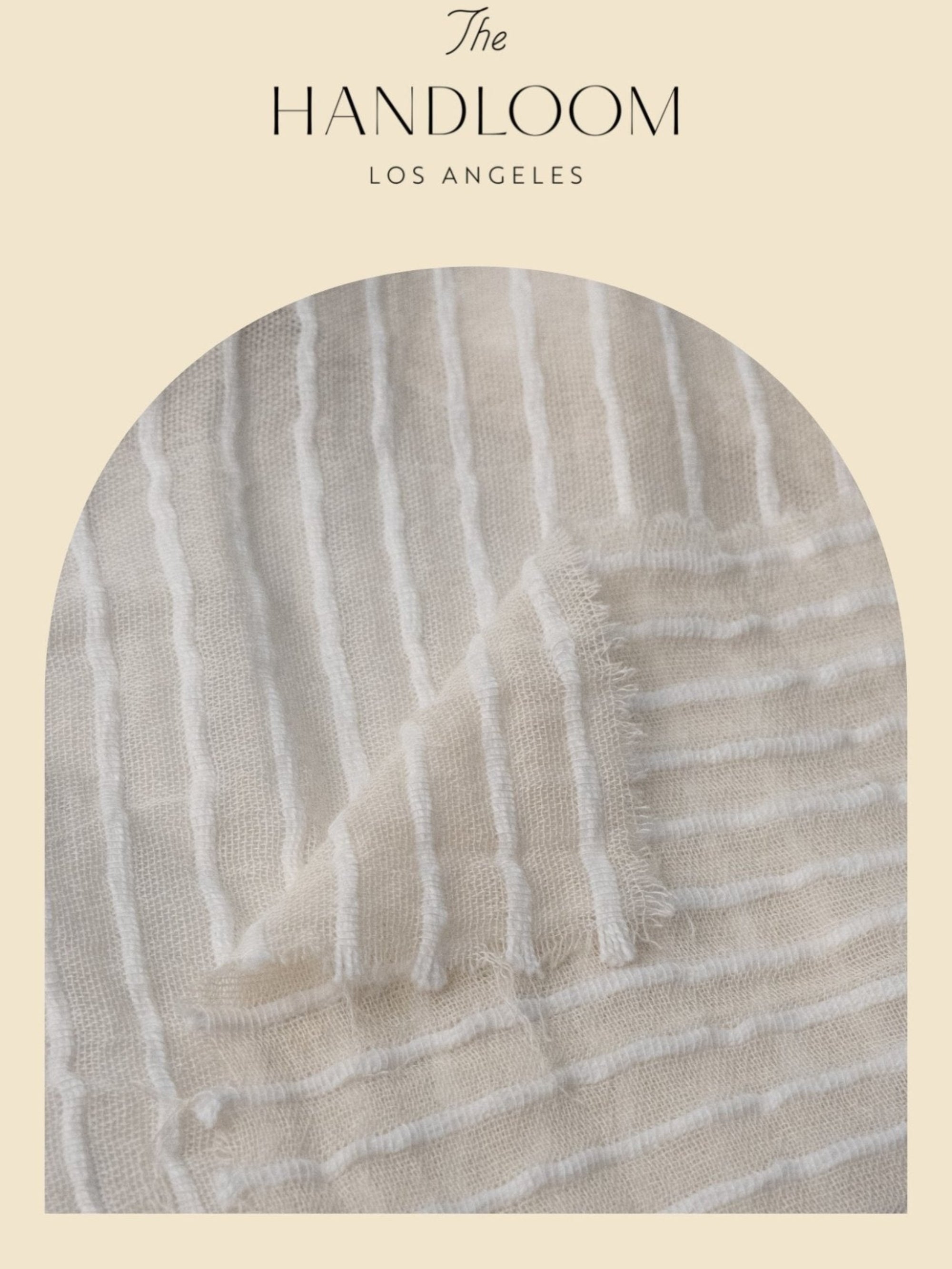 The Handloom Ava Kimono White Stripes