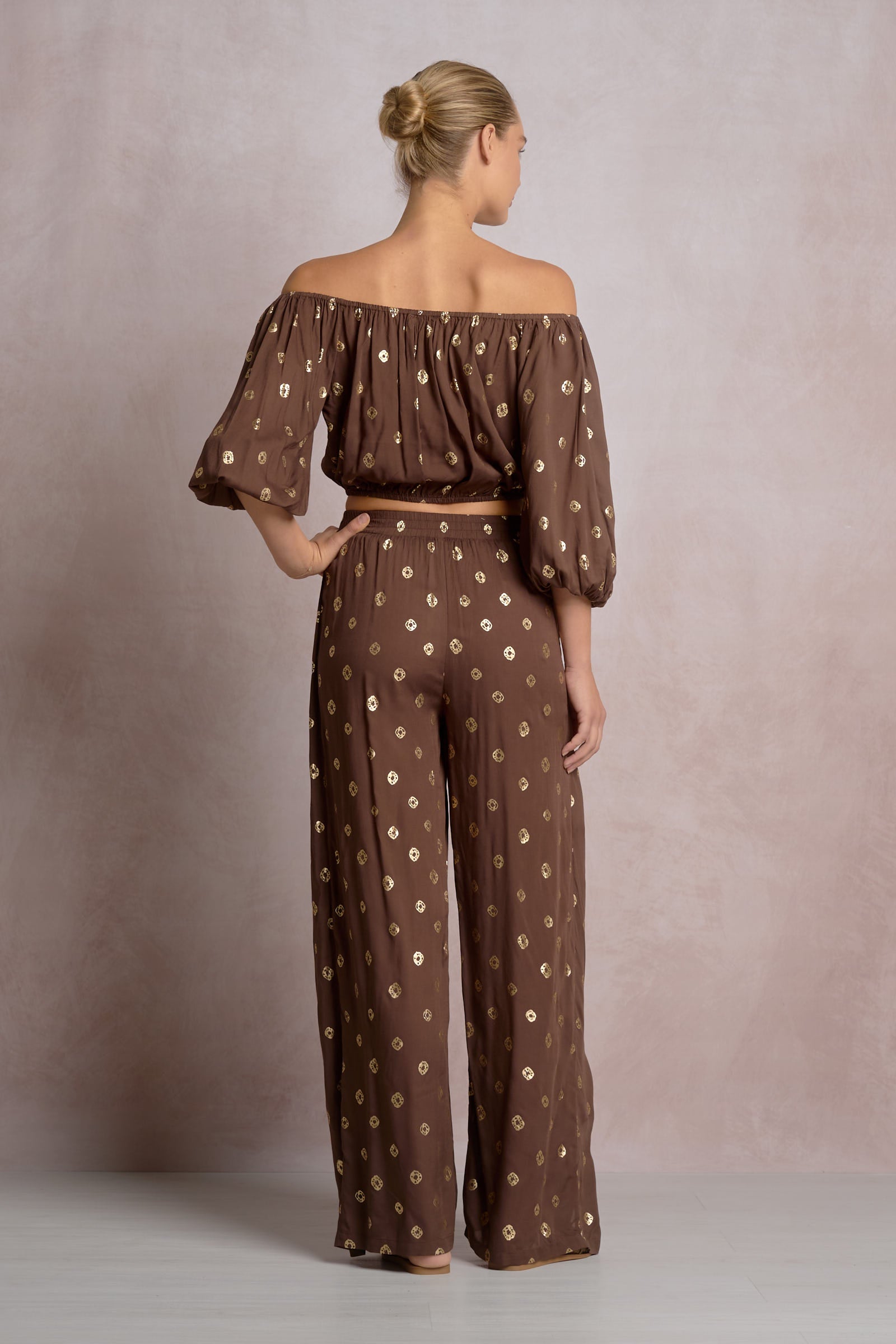 Romi Top Brown Polka