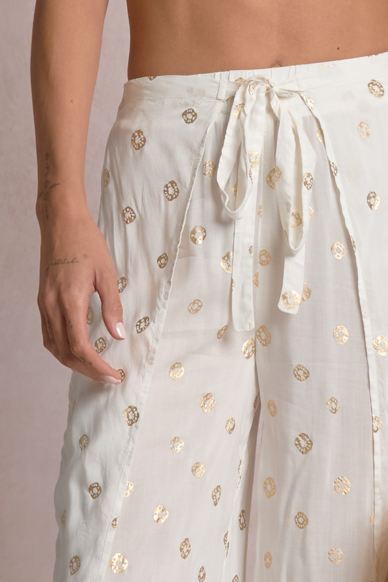 Renat Pant White Polka